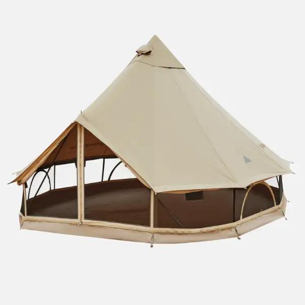 Zur Kategorie Zelte: KingCamp Khan 500 Tipizelt in Beige.