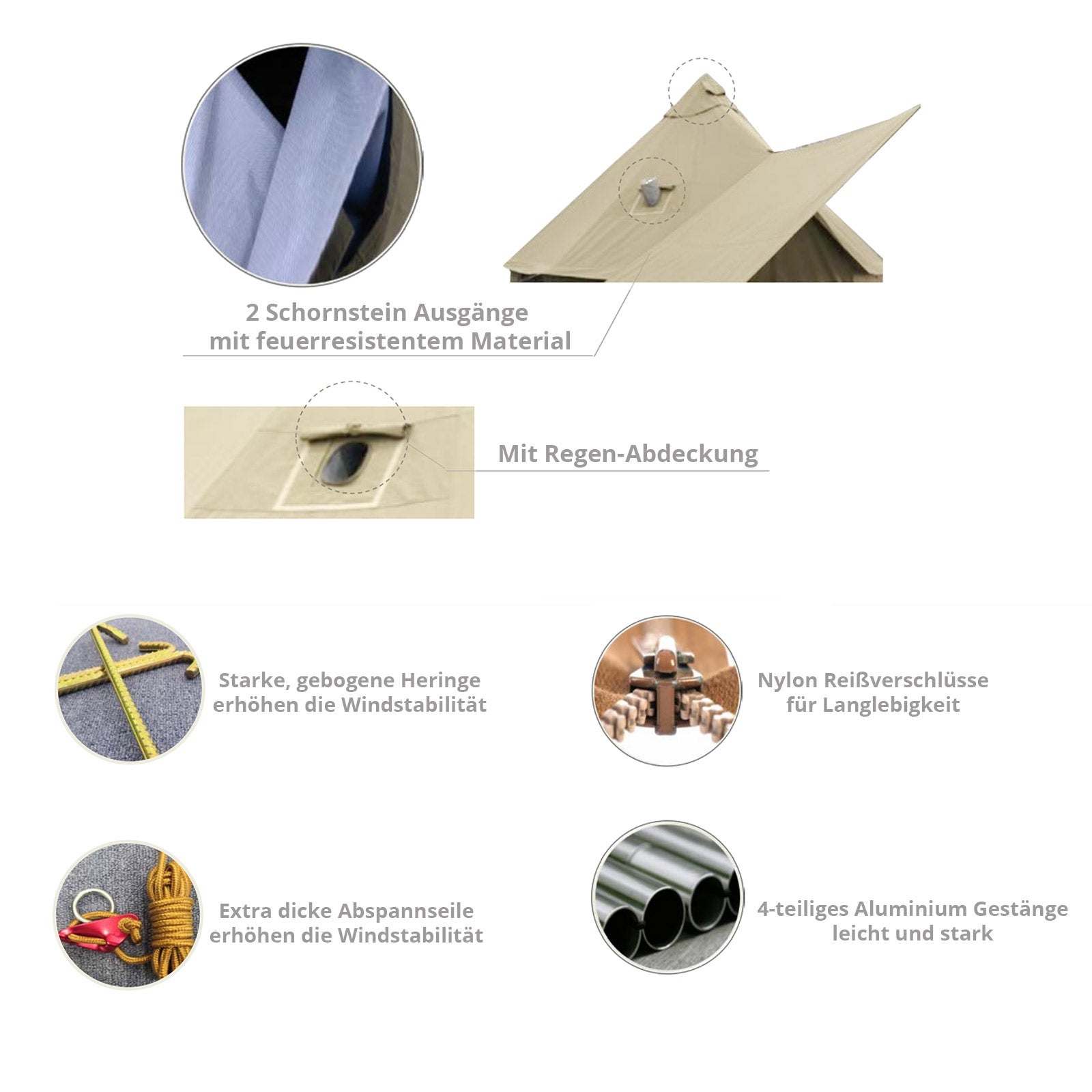 Baumwollzelt Khan 400