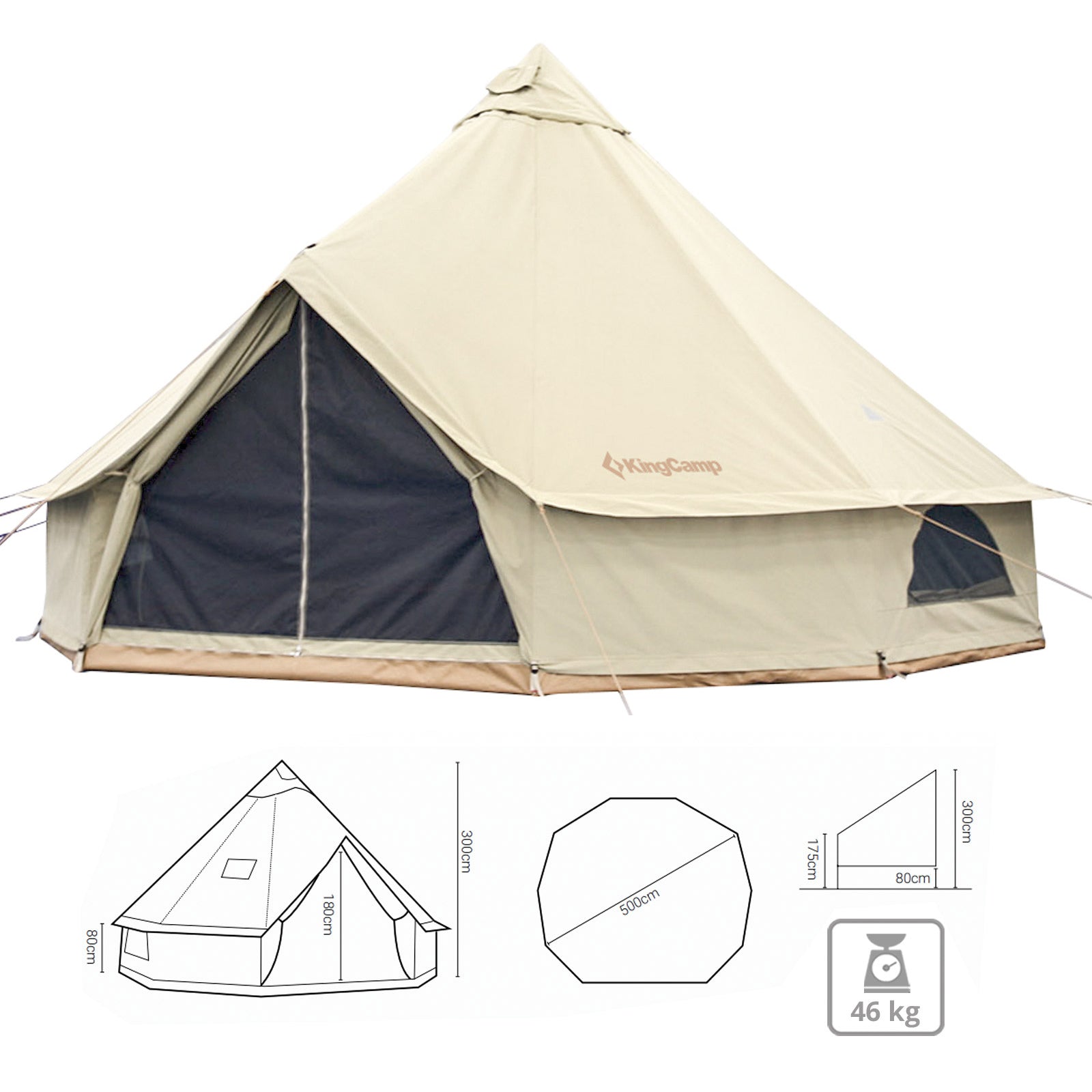 Katoenen tent Khan 500