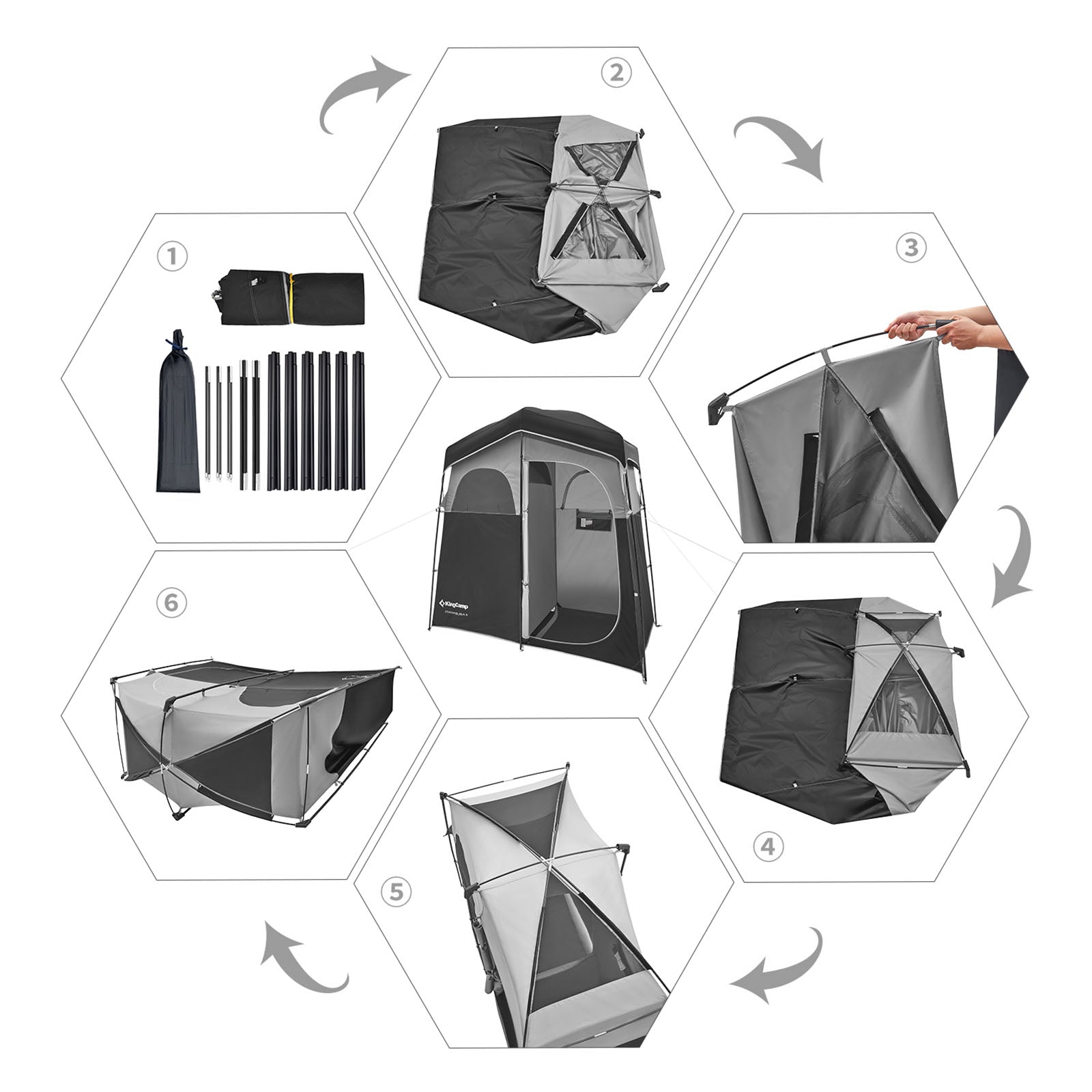 Duschzelt Marasusa II