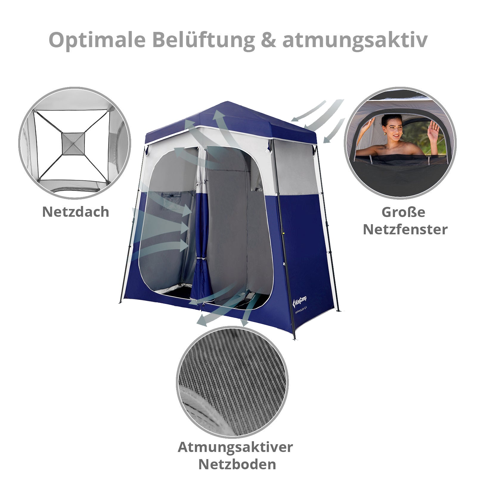 Duschzelt Marasusa Q Double