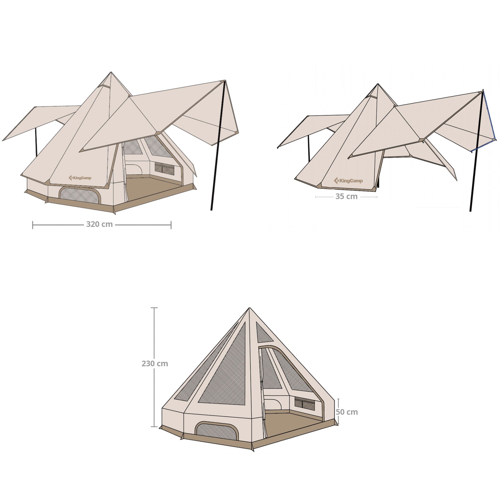 Tente Genghis 320 Light