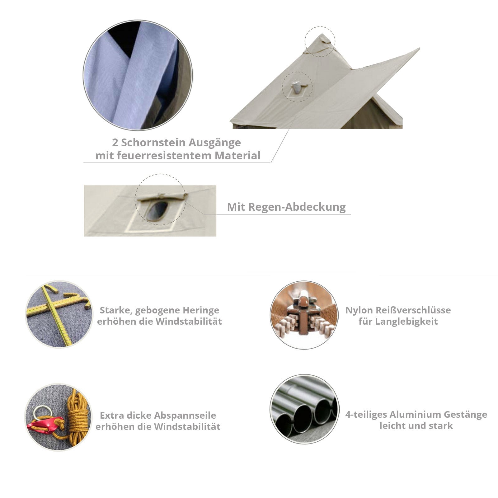 Tente en coton Khan 500 C