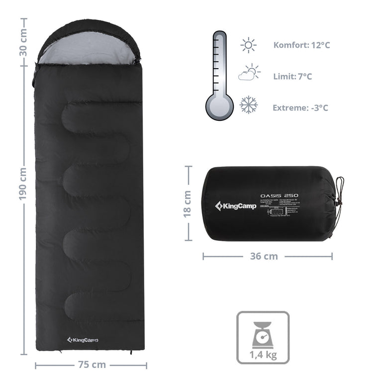Oasis 250 blanket sleeping bag
