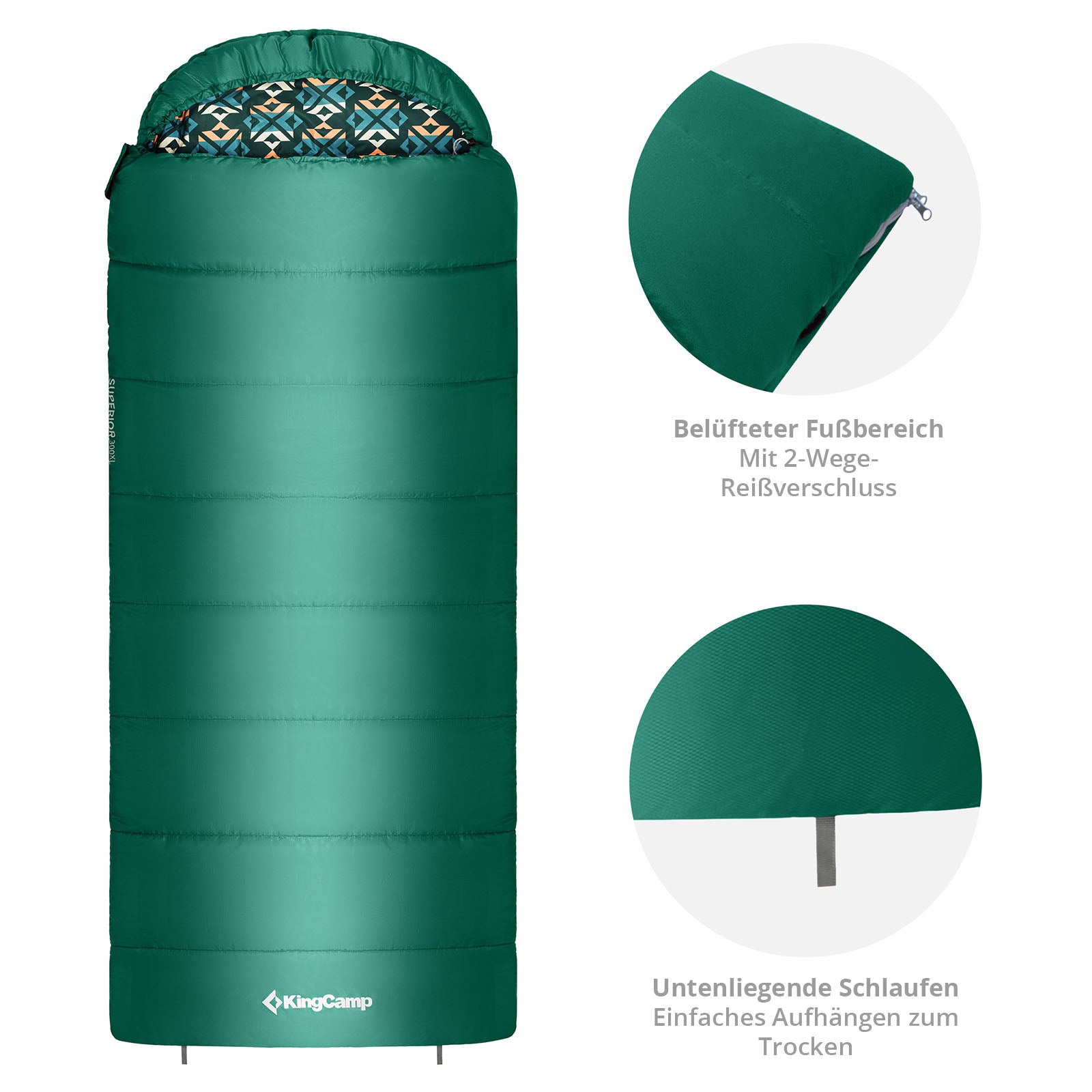 Mumienschlafsack Superior 300 XL
