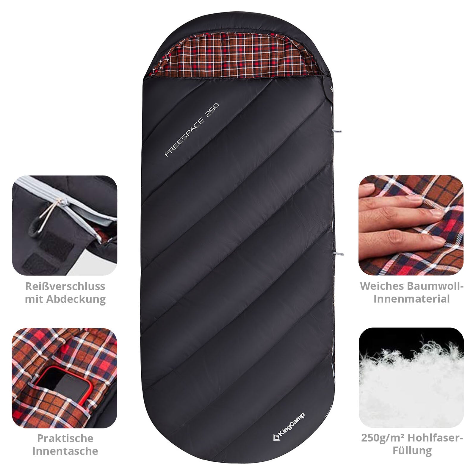 Mummy sleeping bag Freespace 250