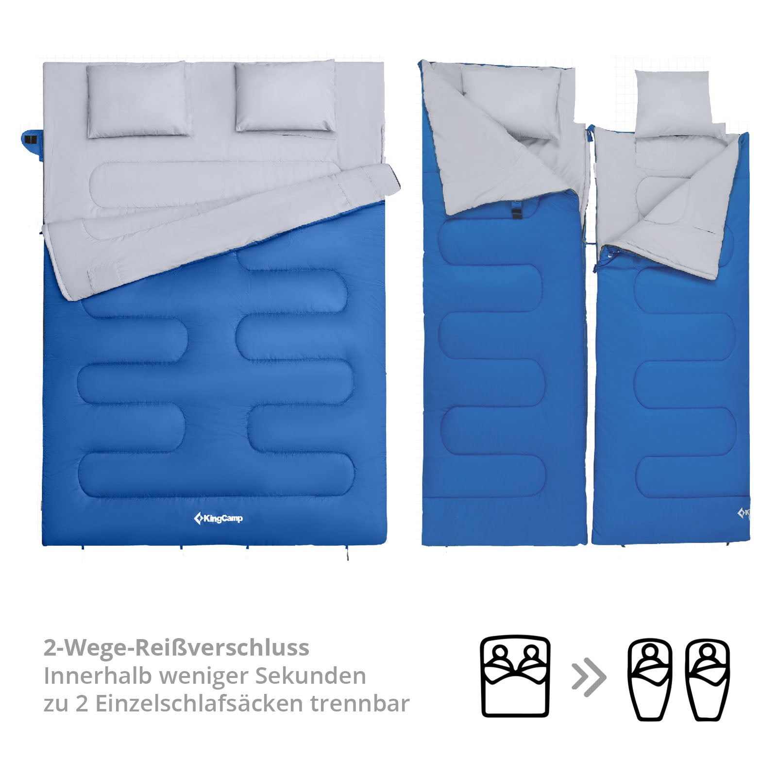 Doppelschlafsack Decke Oxygen 250D