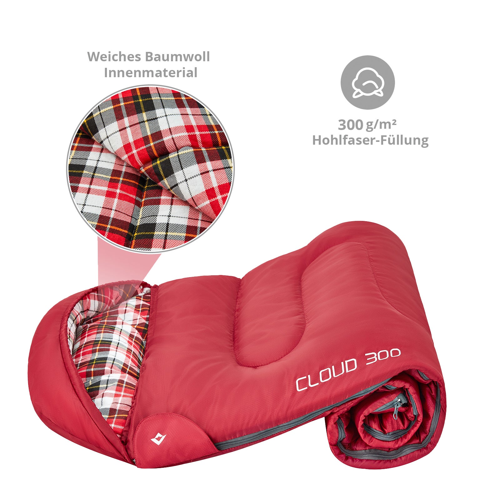 Couverture de sac de couchage pour enfants Cloud Kids