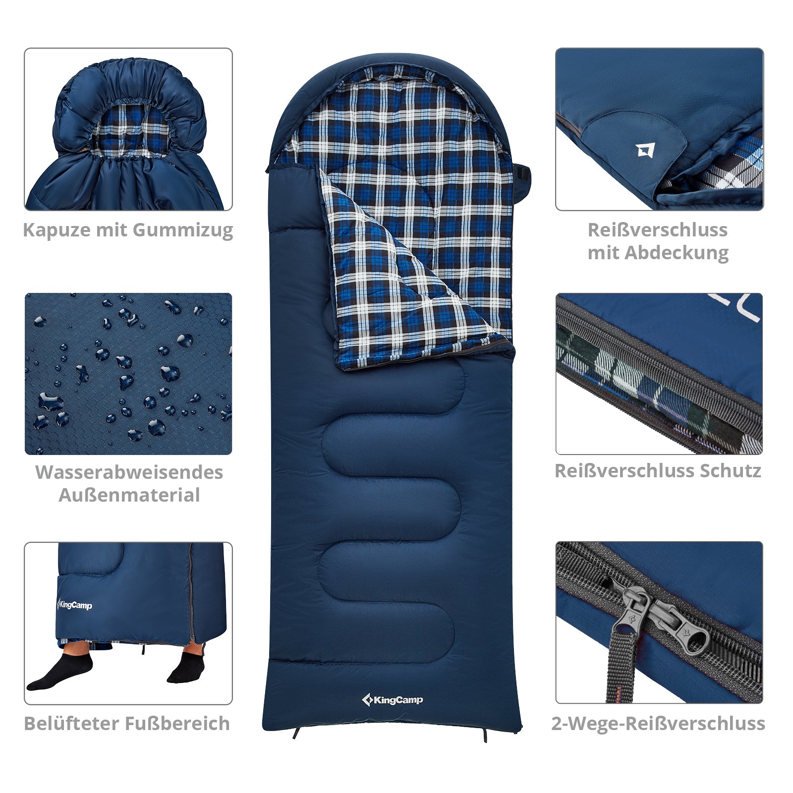 Couverture de sac de couchage pour enfants Cloud Kids