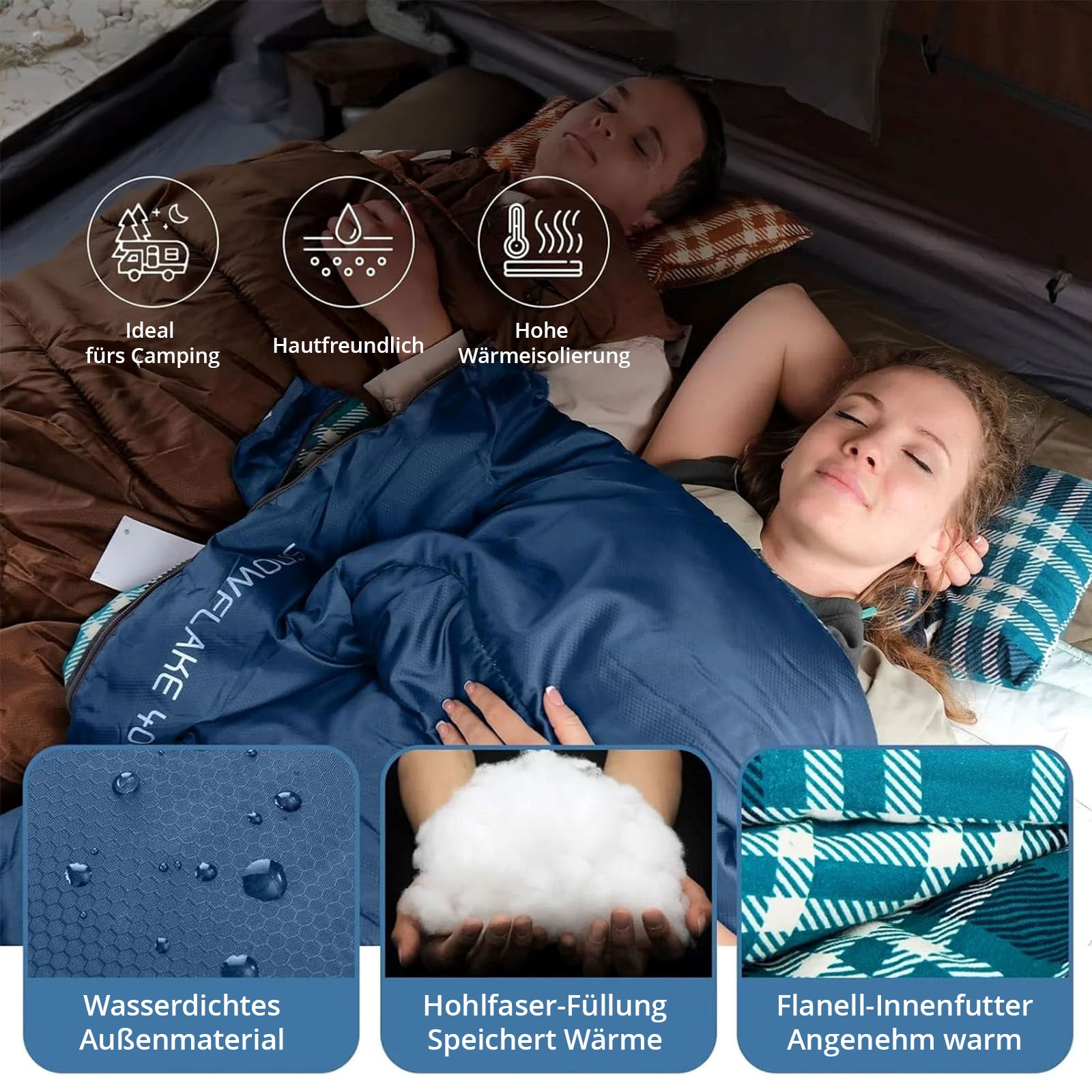 Sac de couchage couverture Snowflake 400