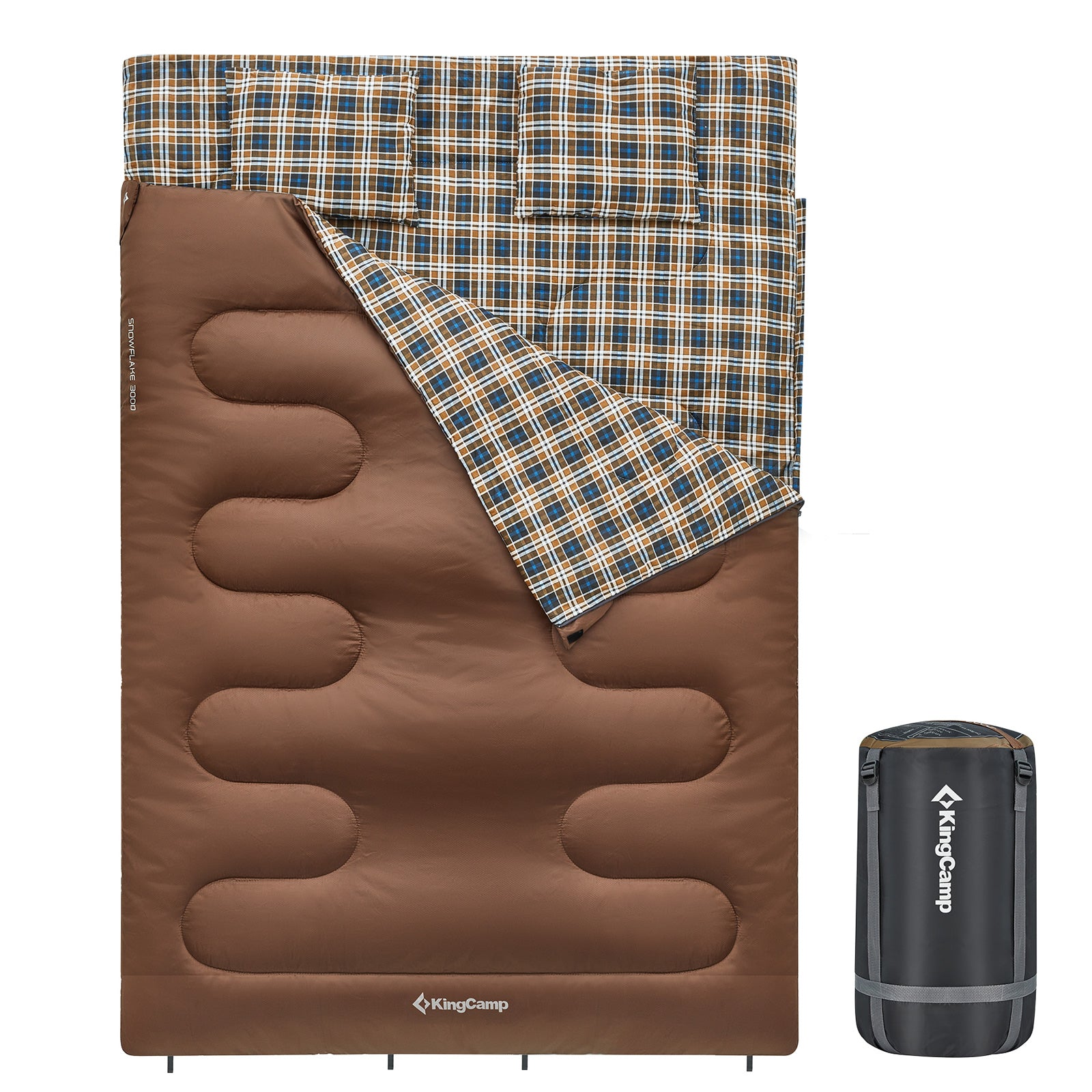 Couverture de sac de couchage double Snowflake 300D