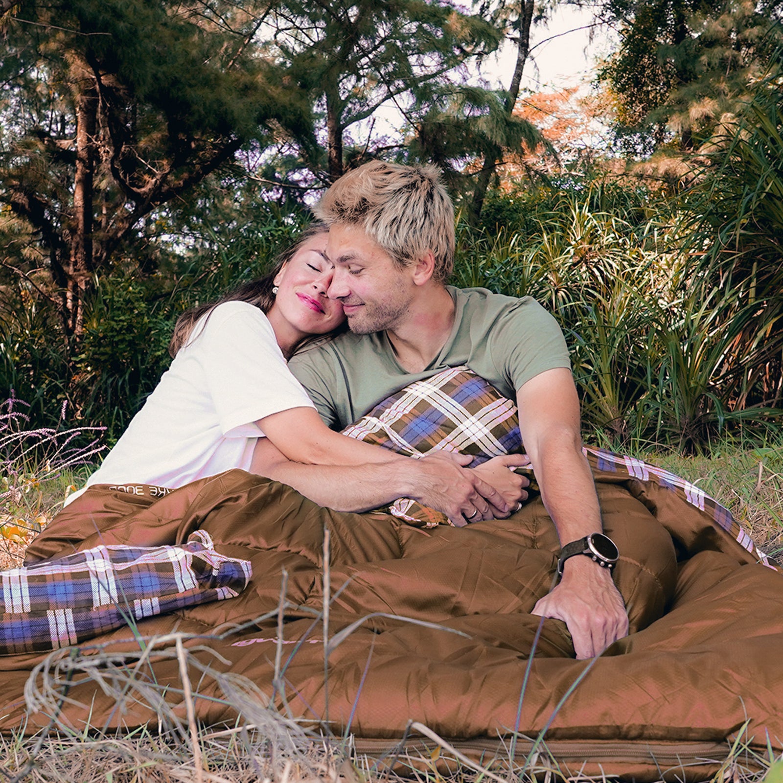 Double sleeping bag blanket Snowflake 300D