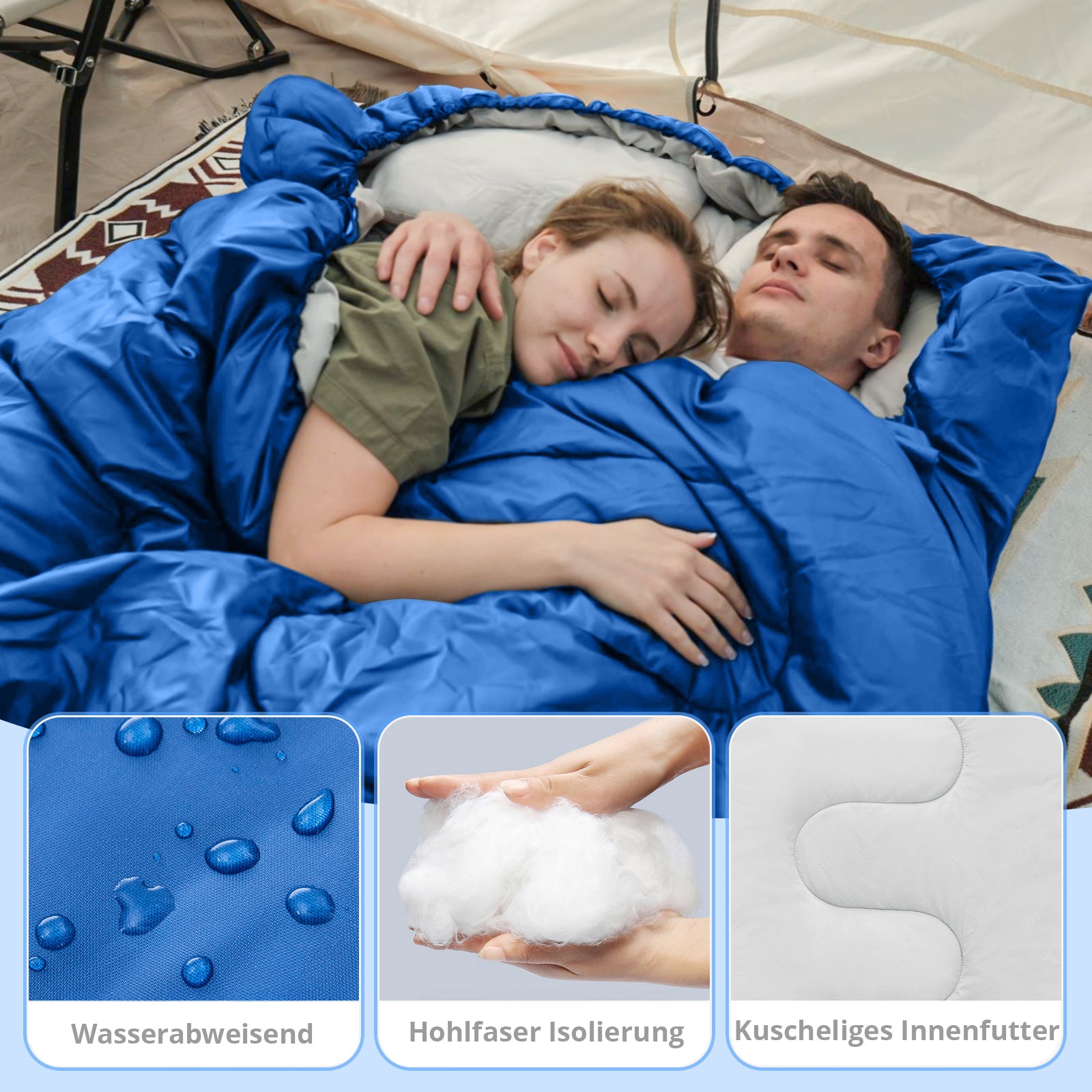 Doppelschlafsack Decke Fallon Double