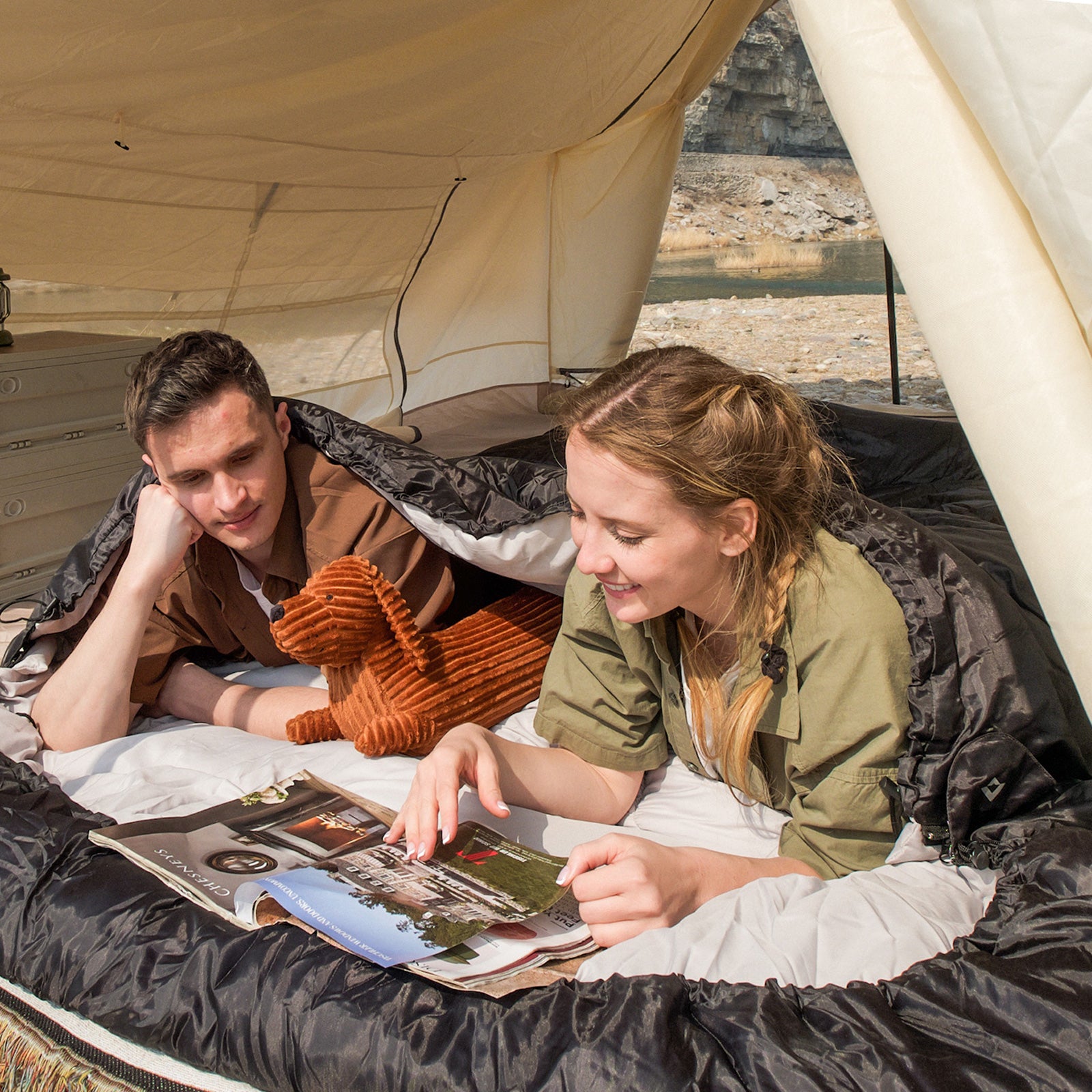 Double sleeping bag blanket Fallon Double