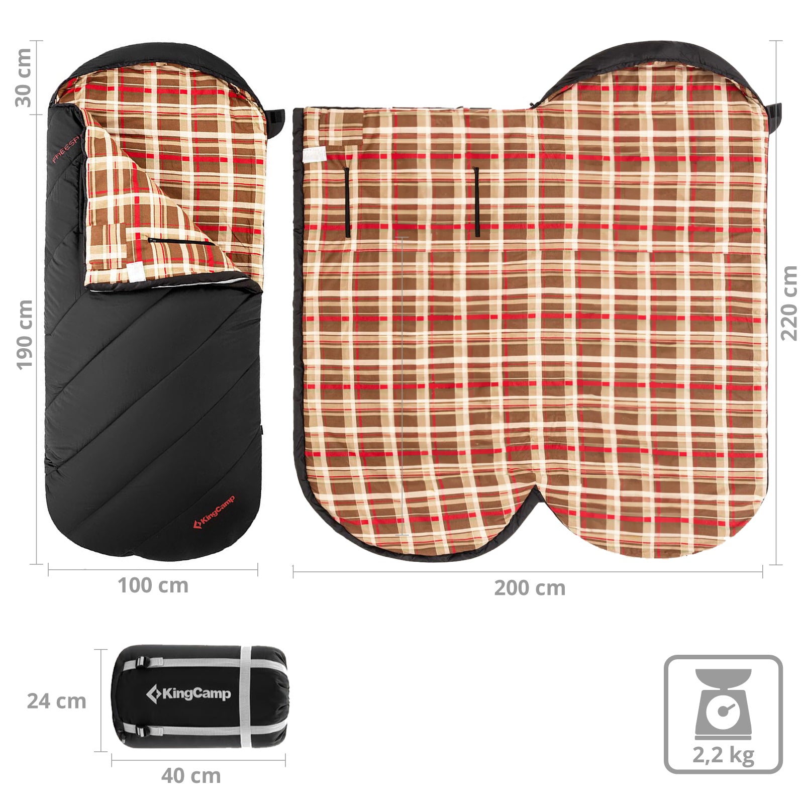 Mumienschlafsack Freespace 300