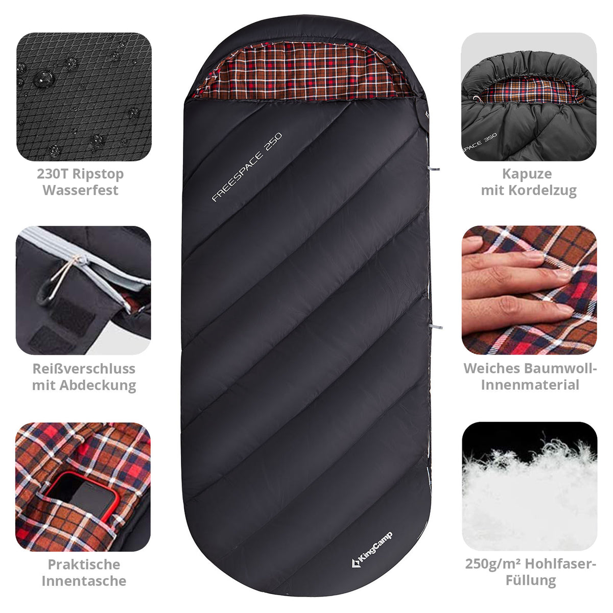 Deckenschlafsack Freespace 350