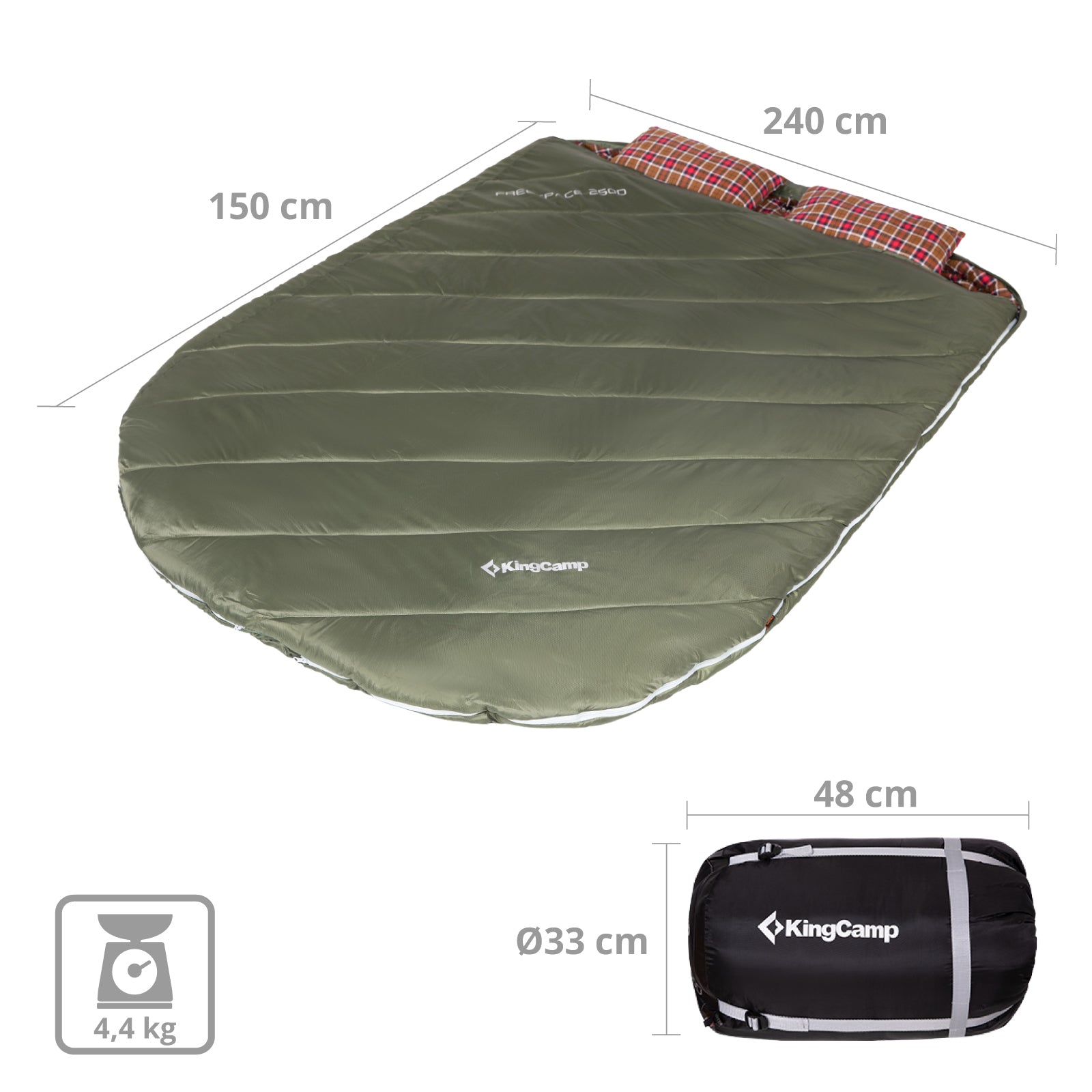 Deckenschlafsack Freespace Double
