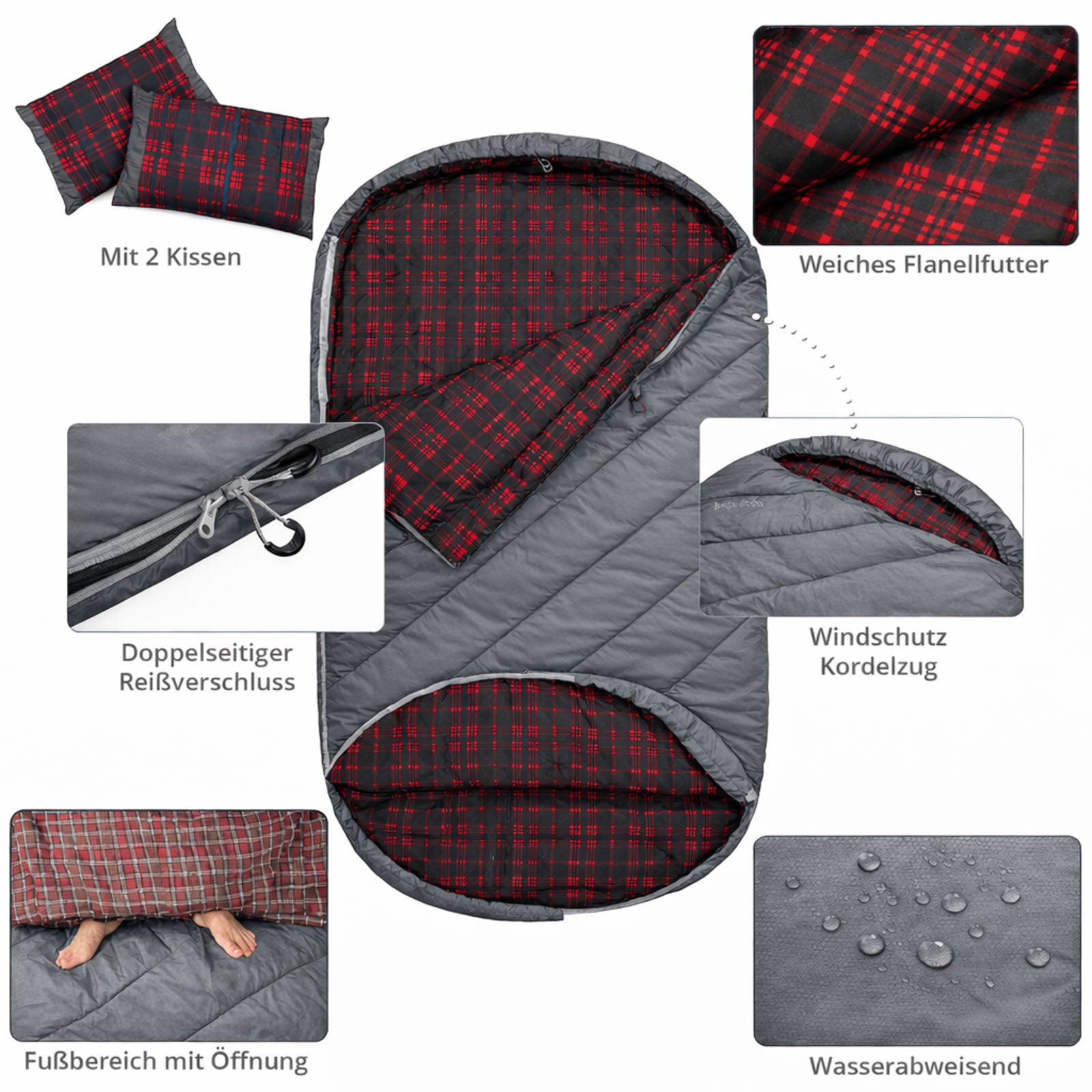 Deckenschlafsack Freespace Double