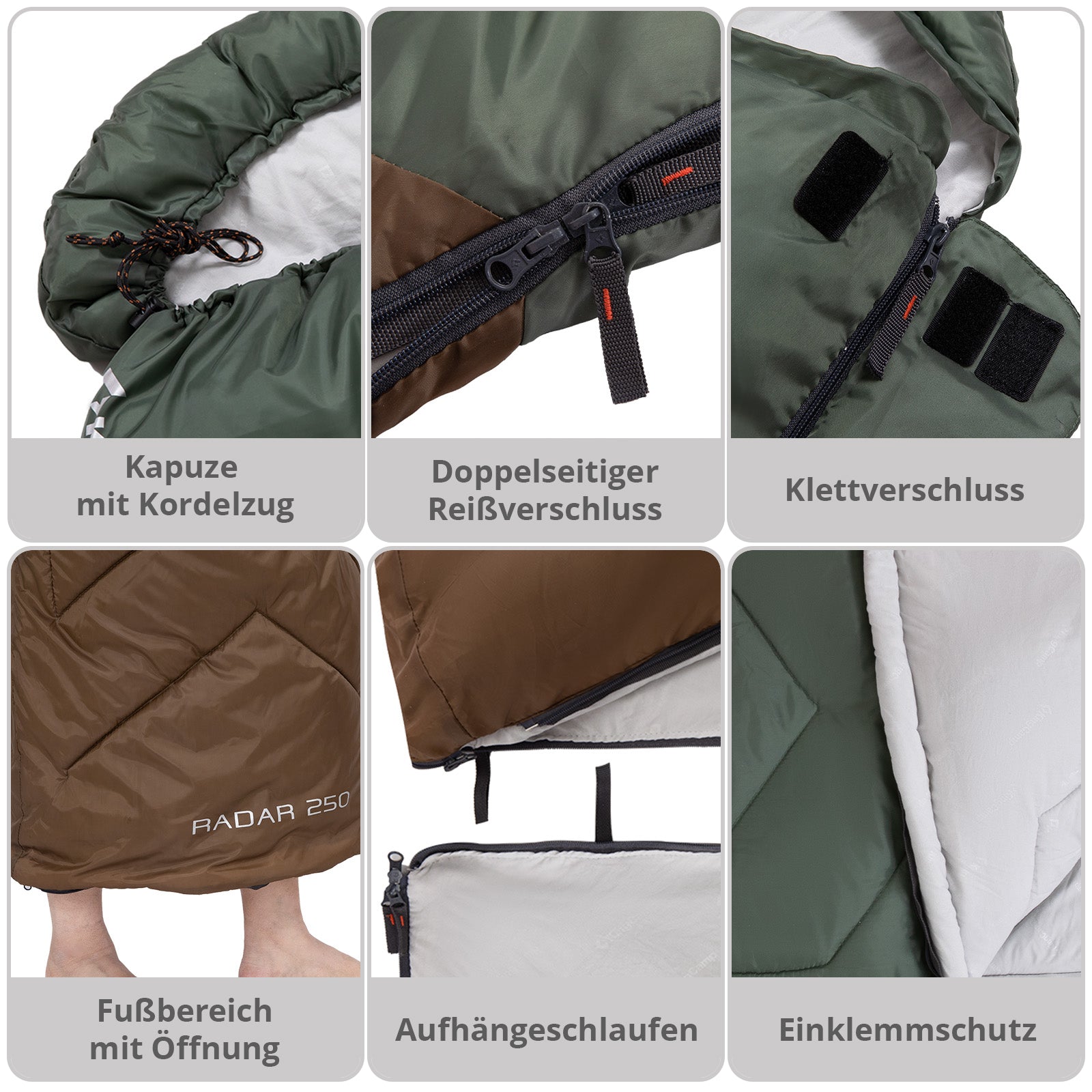 Mumienschlafsack Radar 250