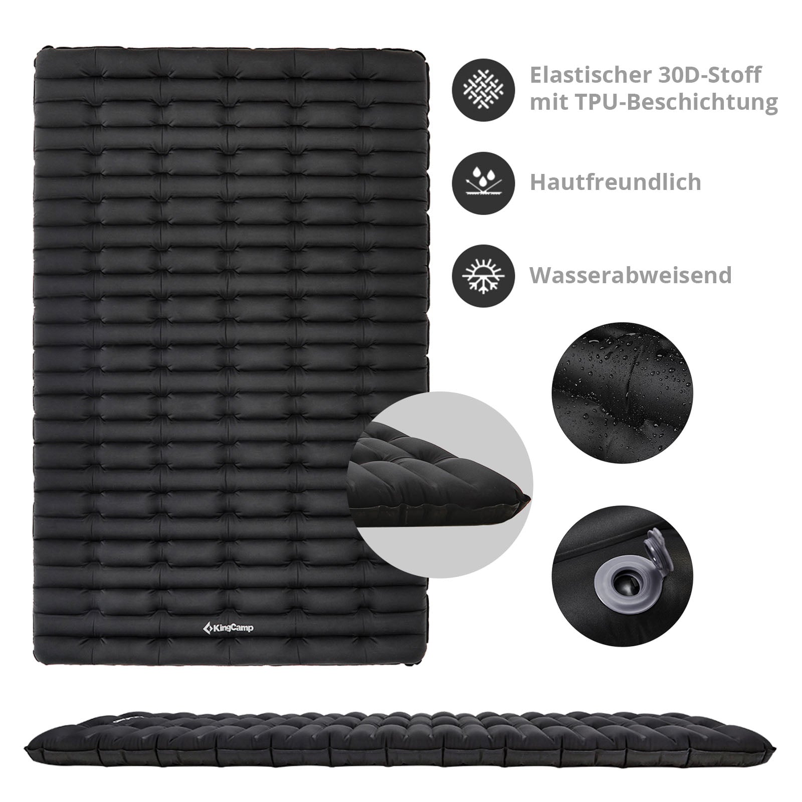 Matelas de couchage double super confort