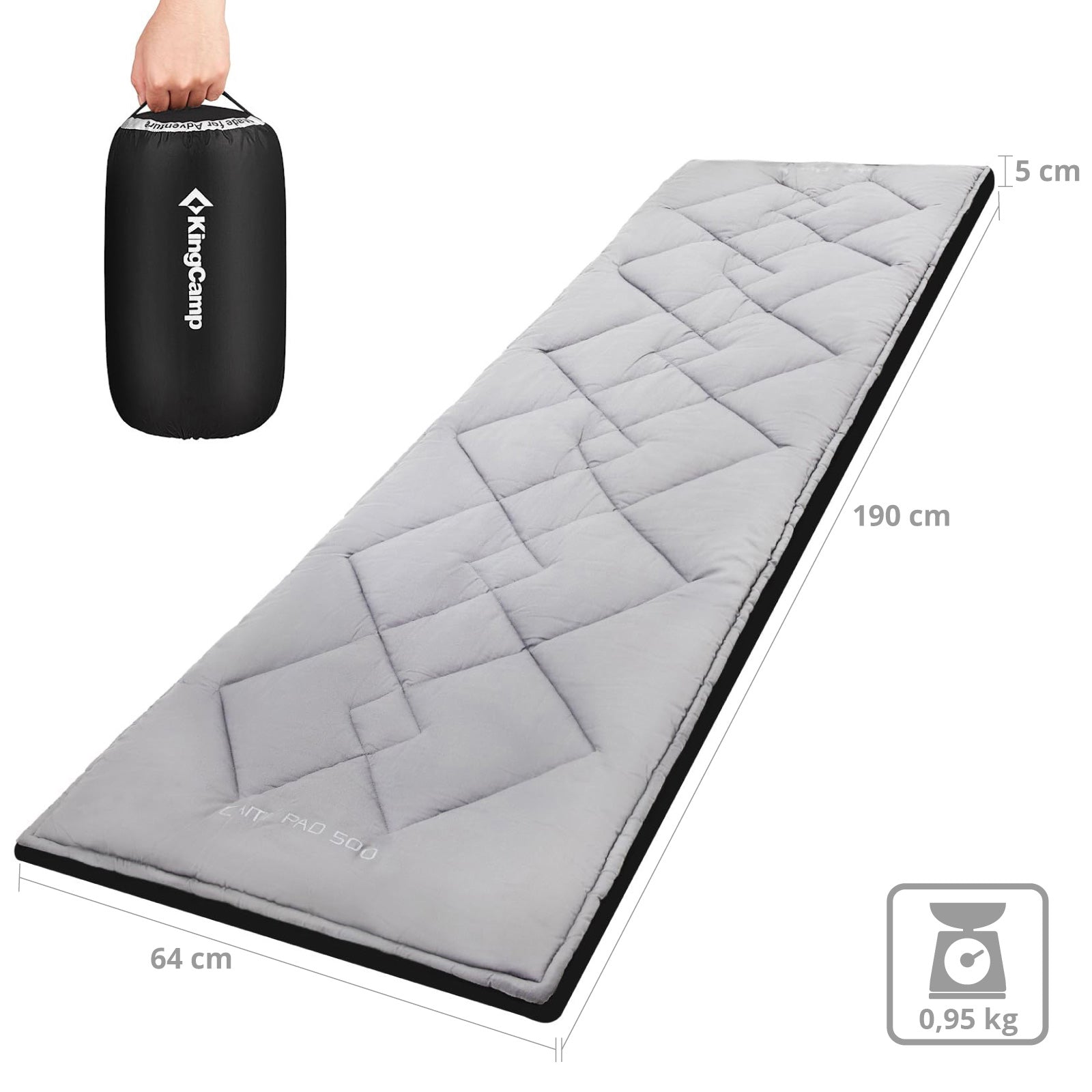 Feldbett-Auflage Camp Pad Deluxe