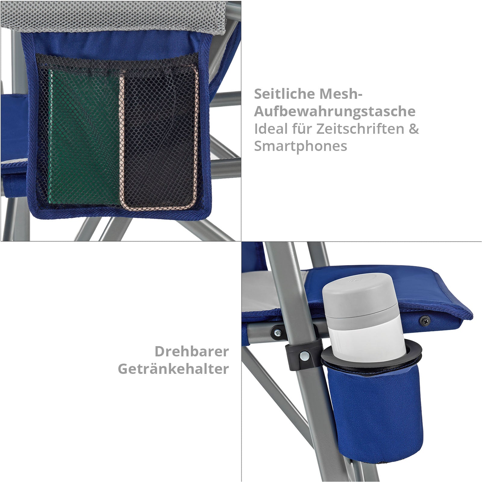 Campingstuhl Hard Armrest Chair