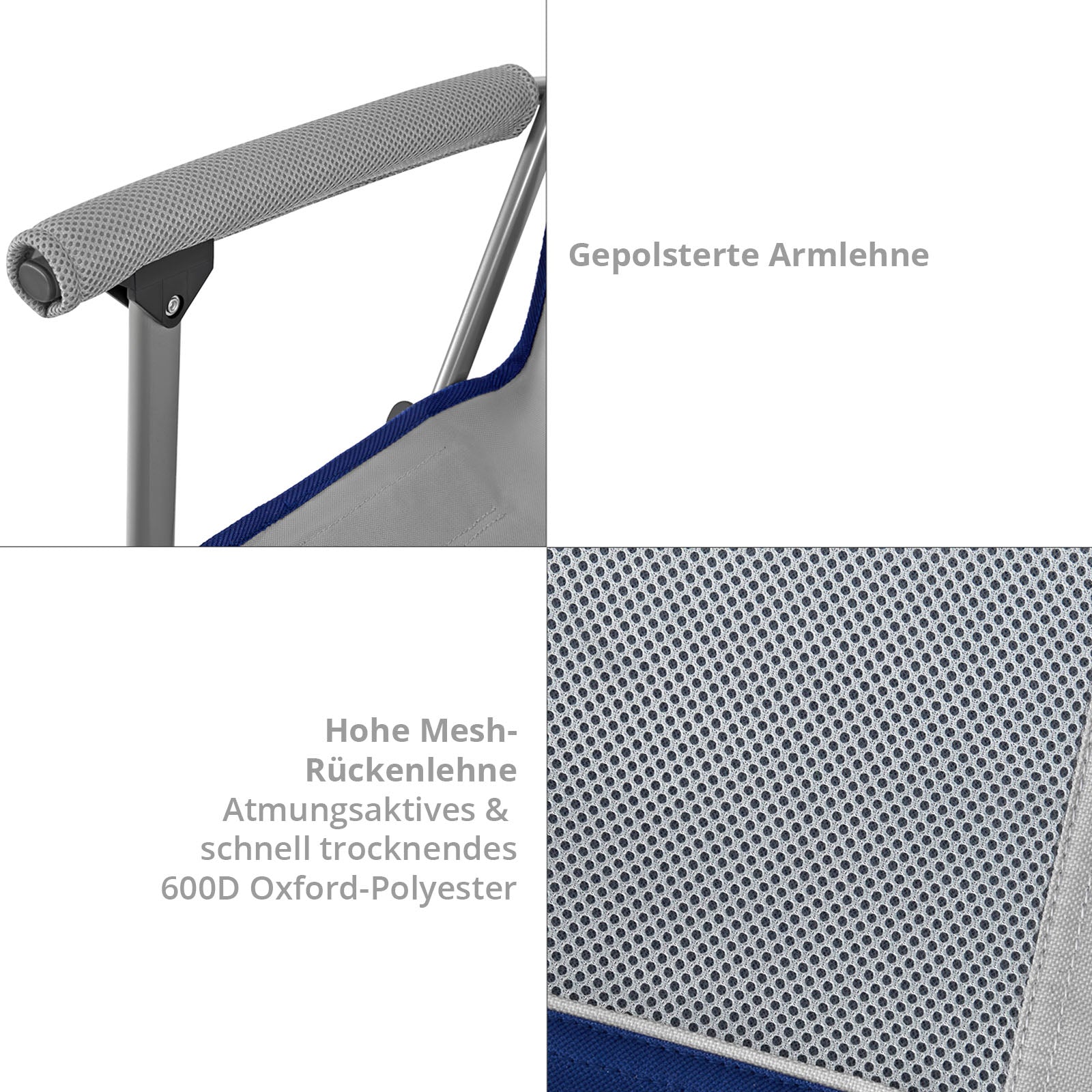 Campingstuhl Hard Armrest Chair