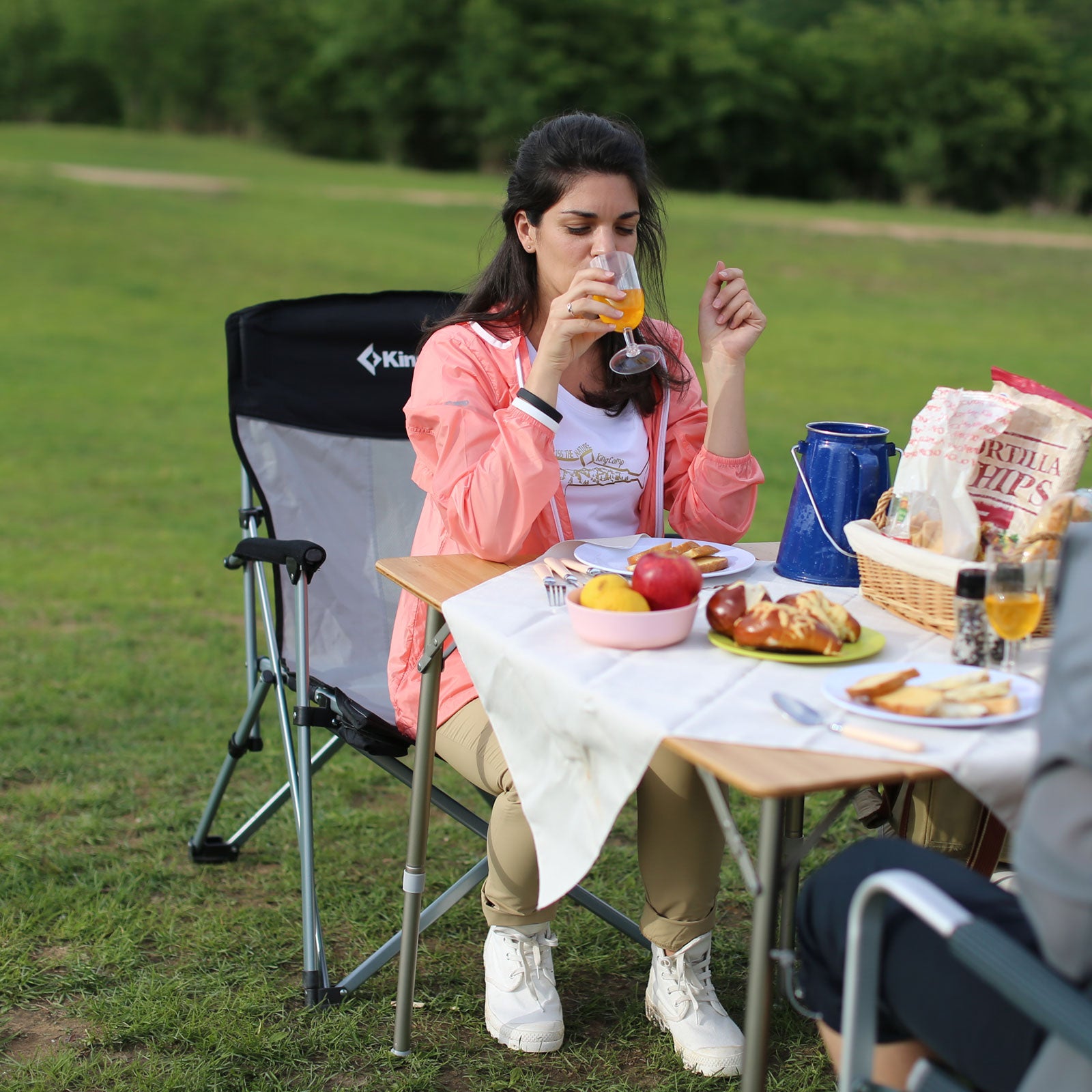 Campingstuhl Hard Armrest Chair