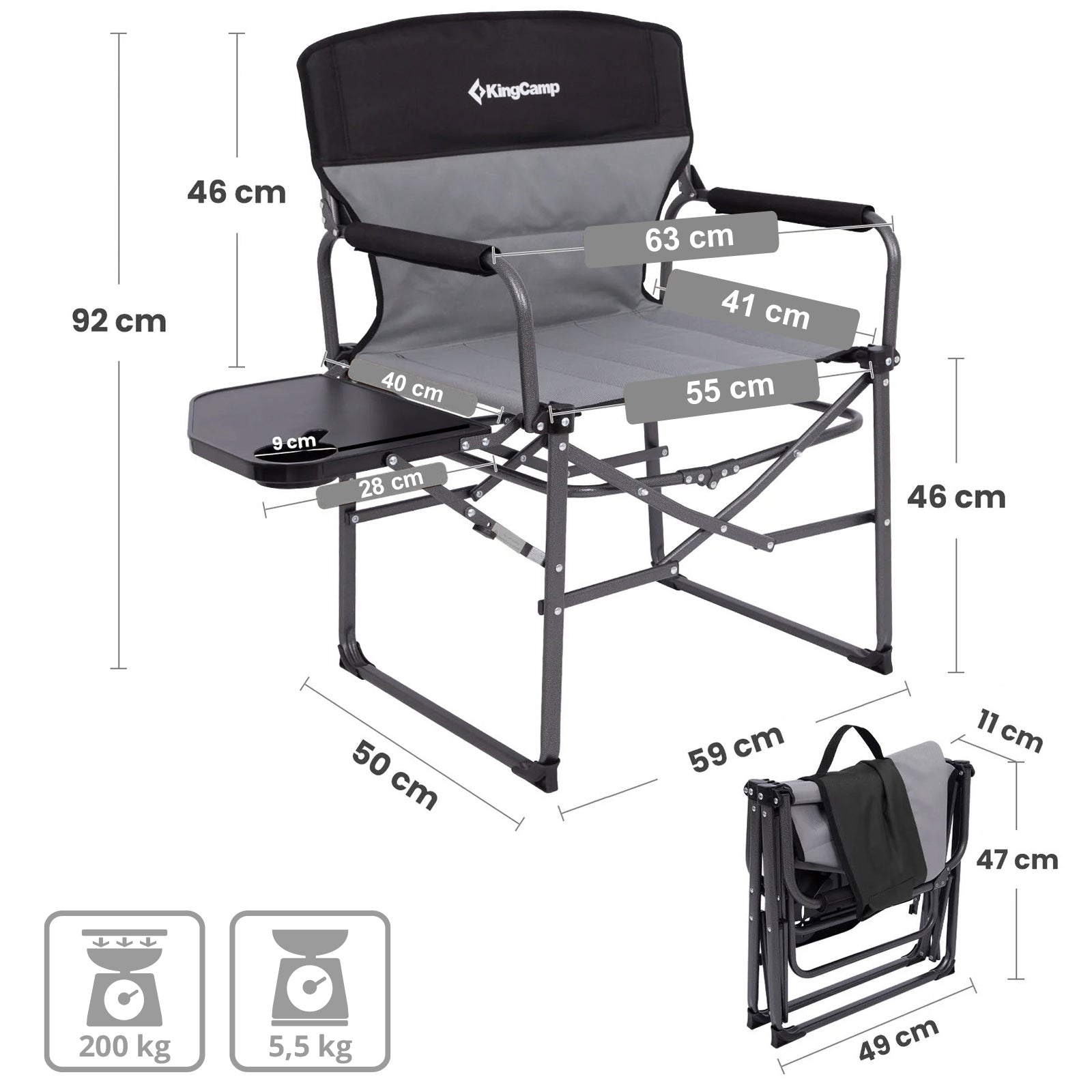 Campingstuhl Portable Director Chair II