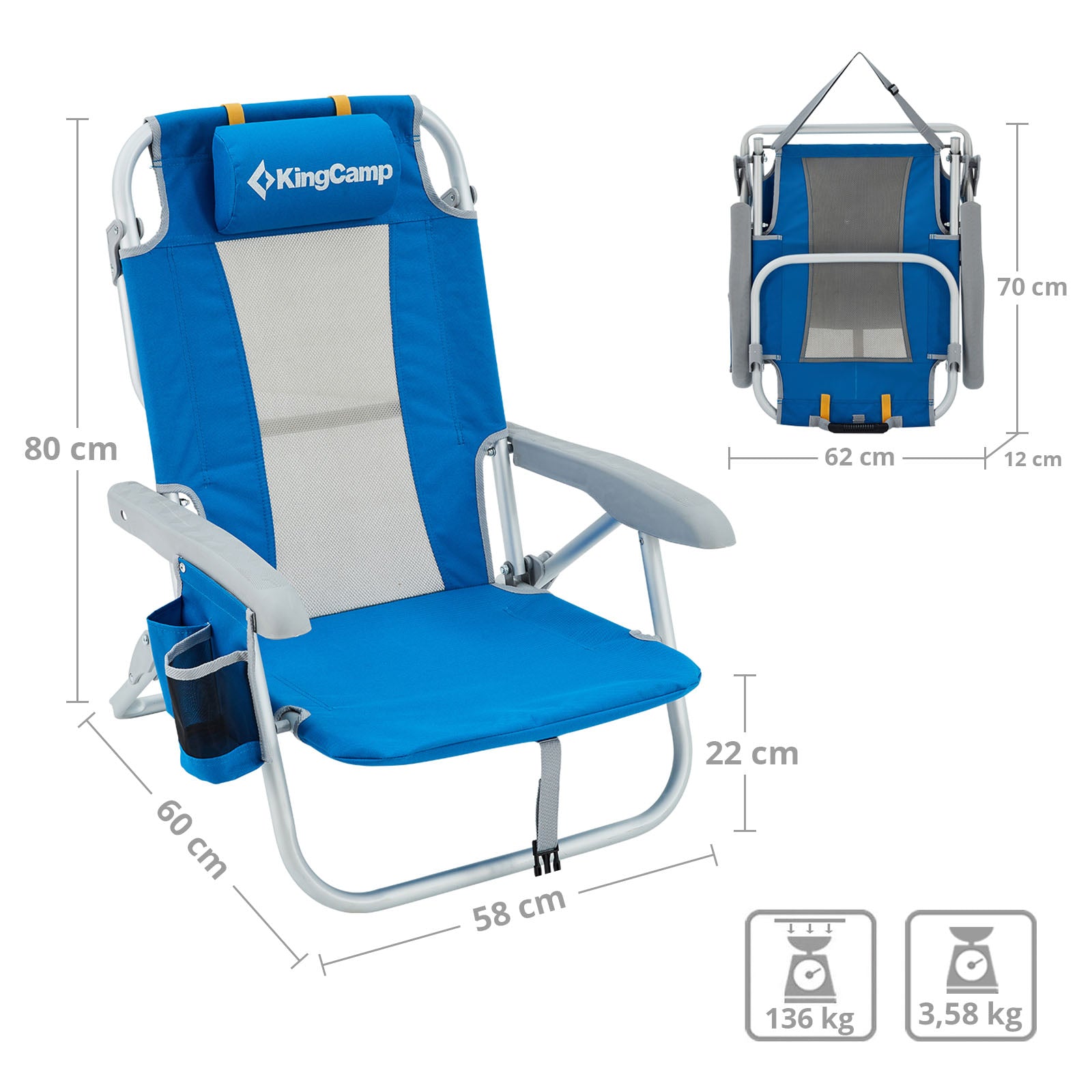 Camping chair Lilac