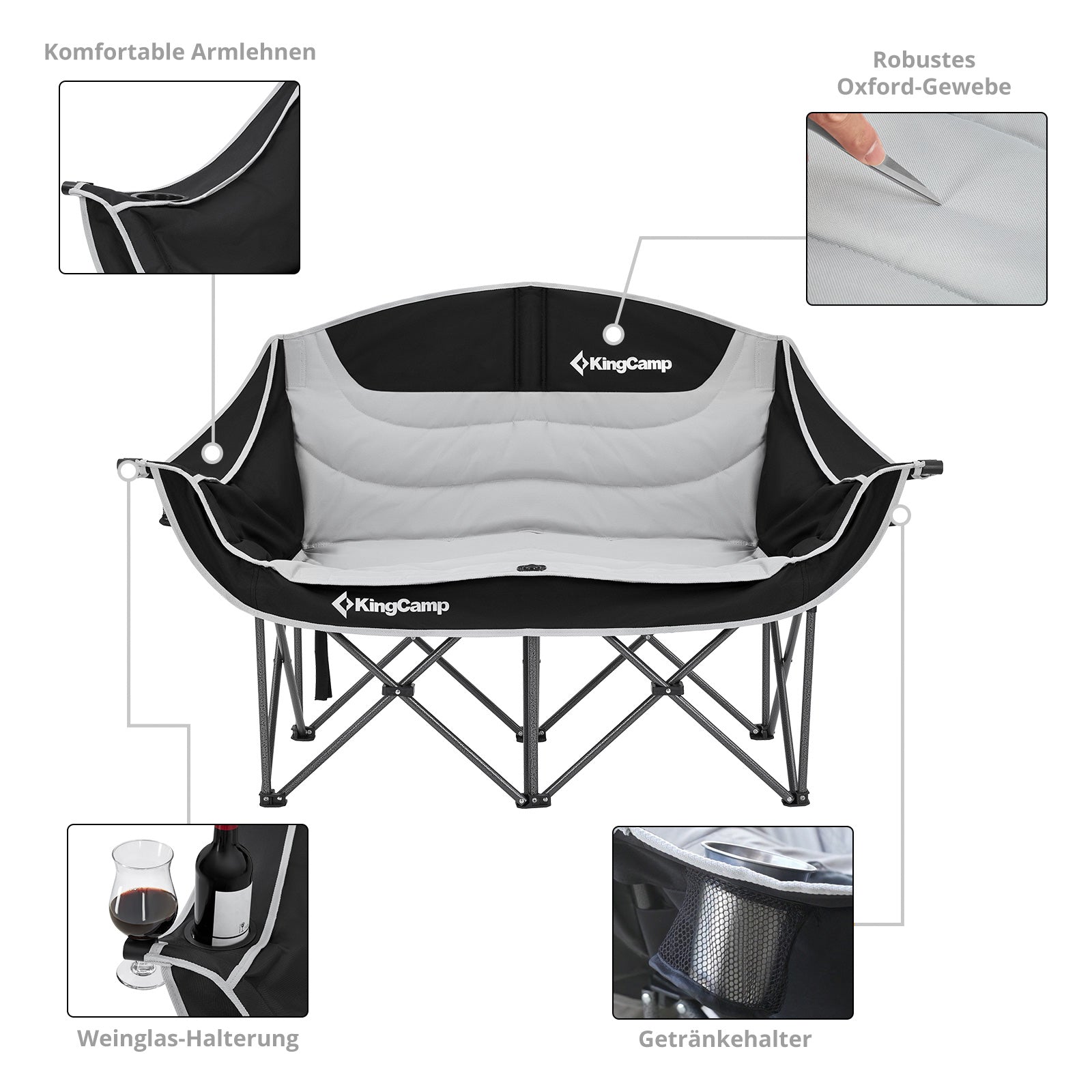 Chaise de camping Duo Deluxe