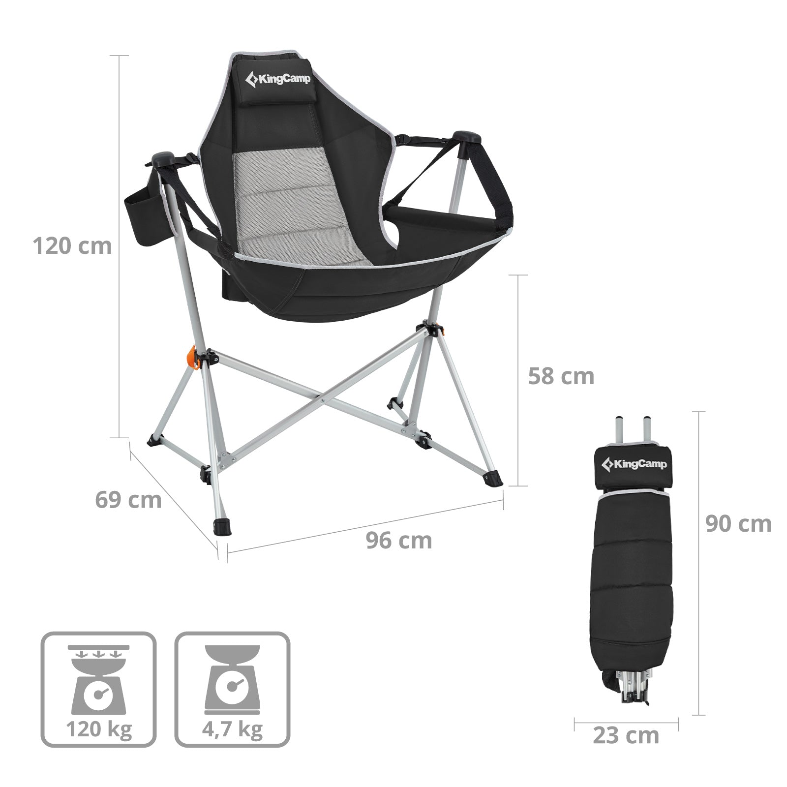 Campingstuhl Orchid Rocking Chair