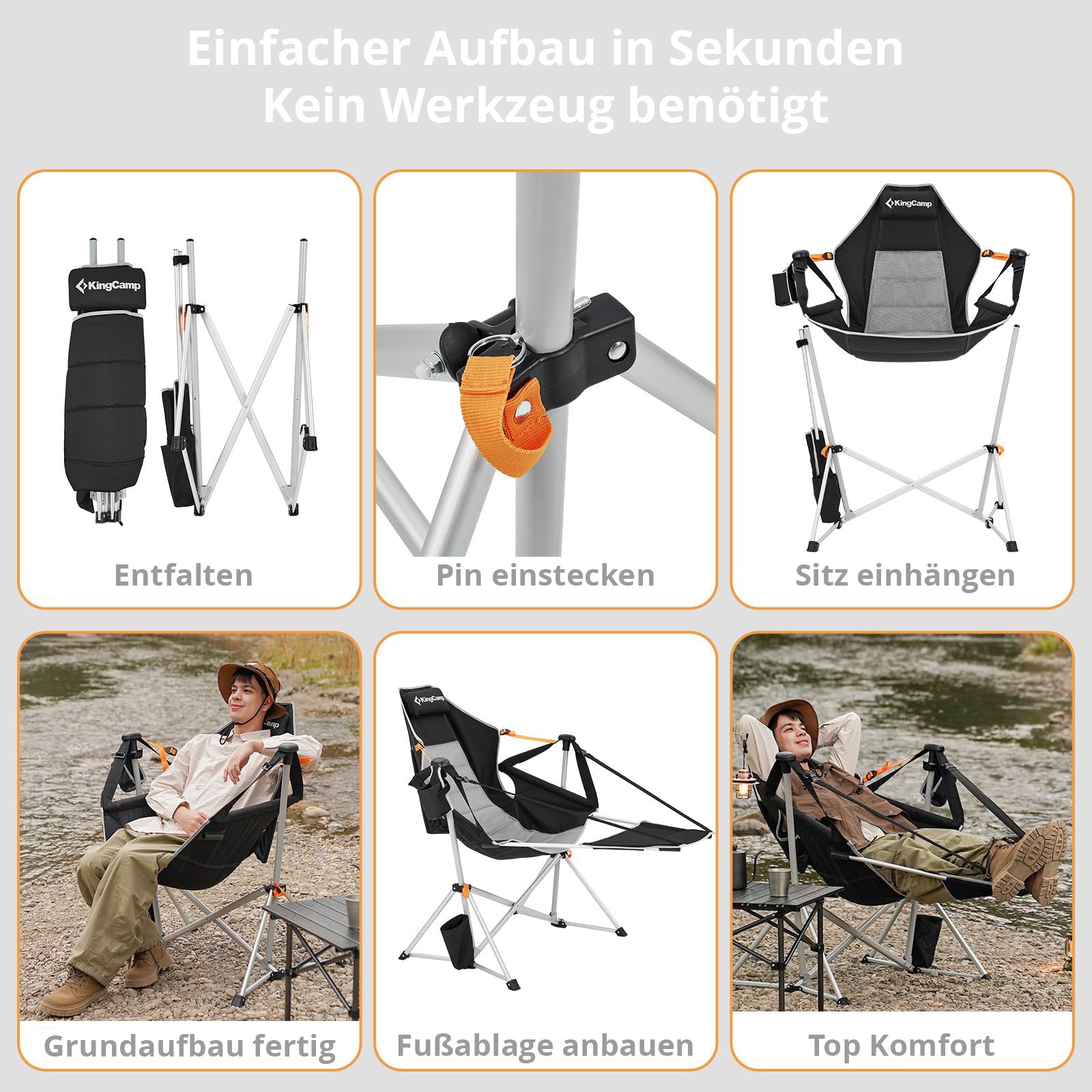 Campingstuhl Orchid Rocking Chair Deluxe