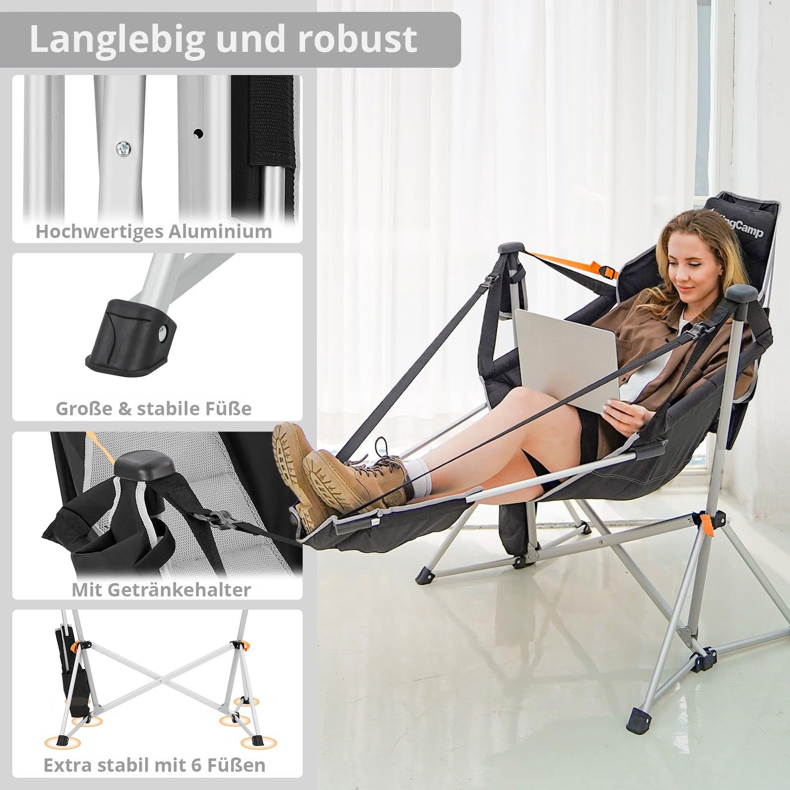 Campingstuhl Orchid Rocking Chair Deluxe
