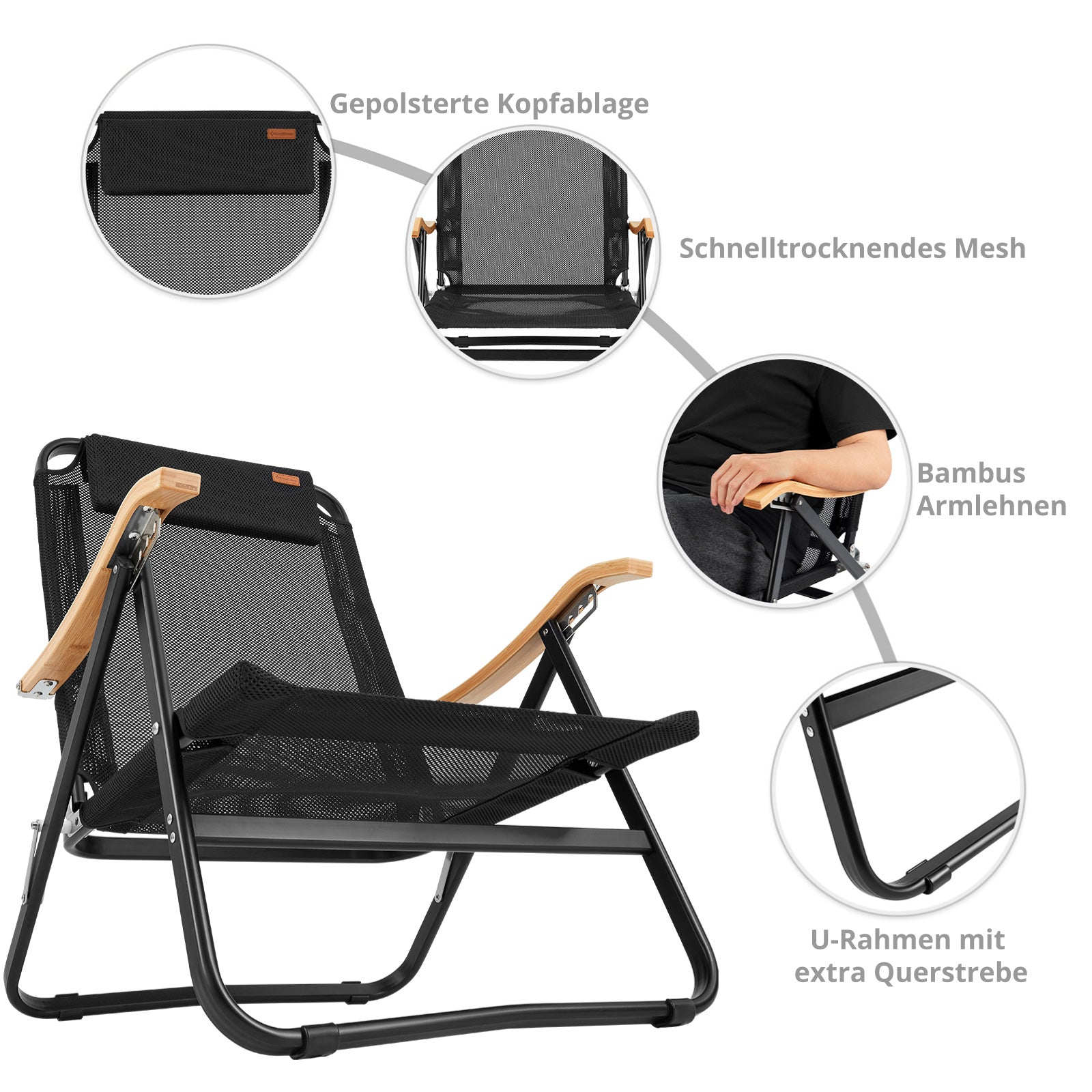 Chaise de camping Hayden