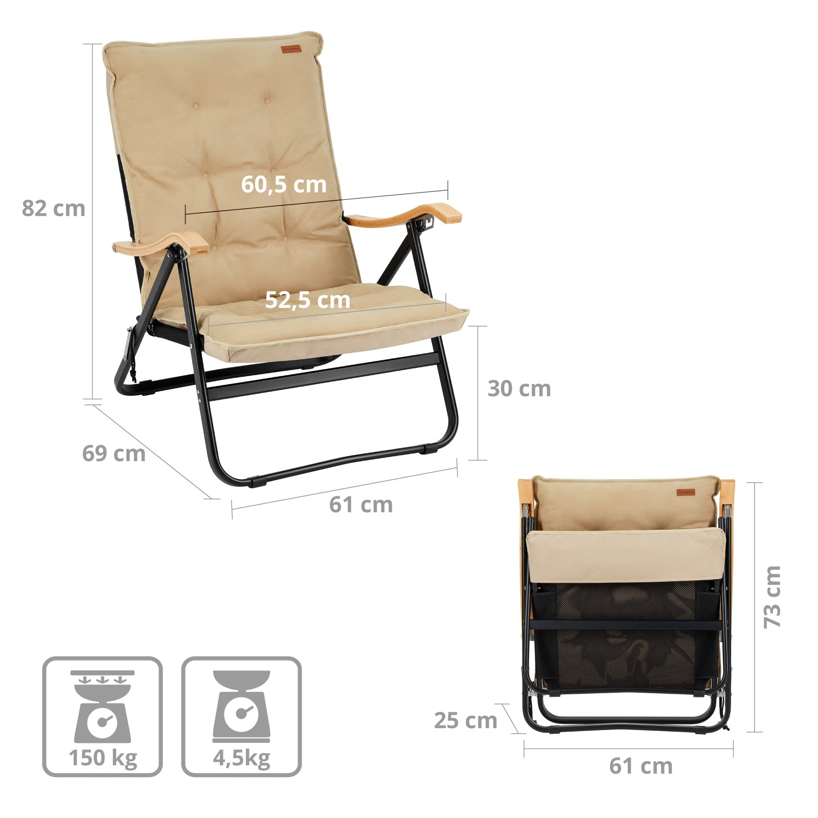 Hayden Deluxe camping chair