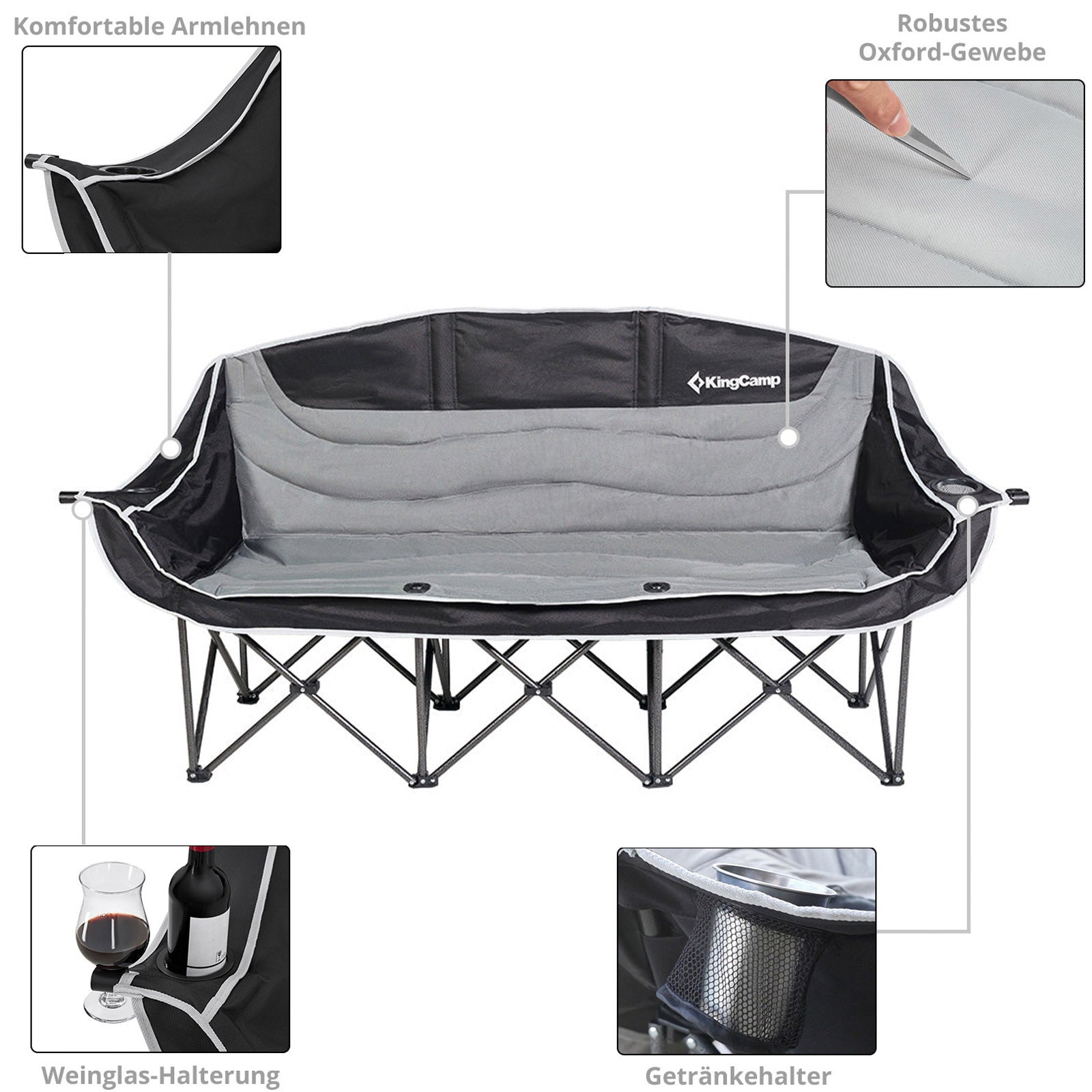 Campingstoel Triple Deluxe