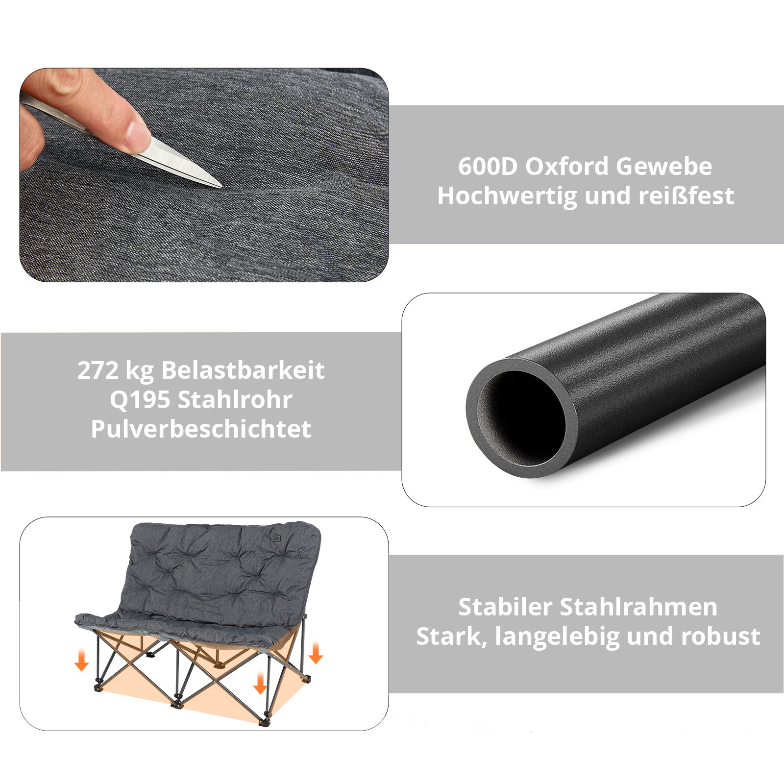 Chaise de camping Lindon Relax Sofa