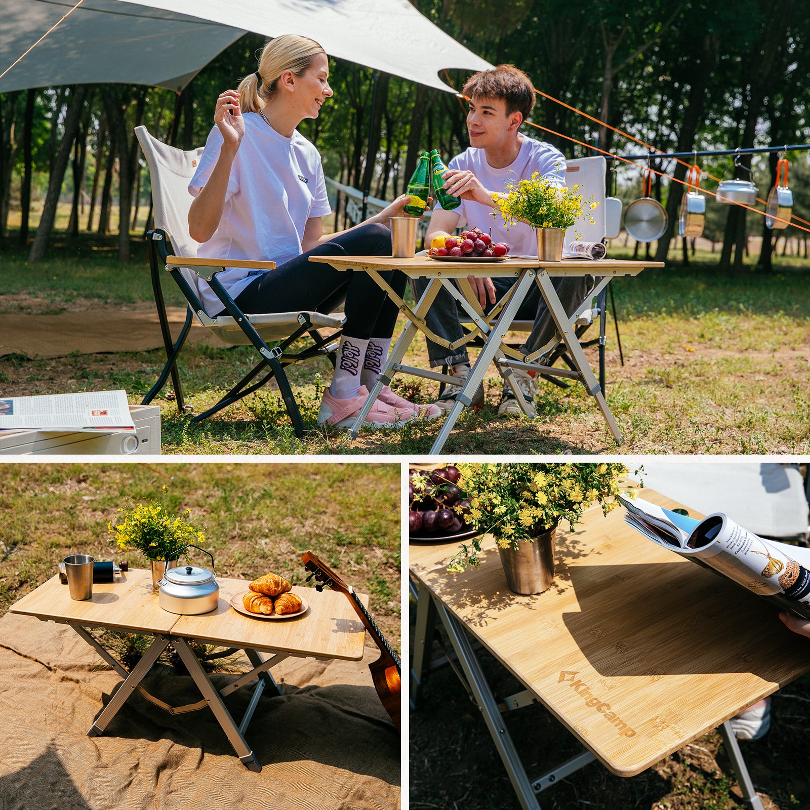 Bamboo Duo folding table