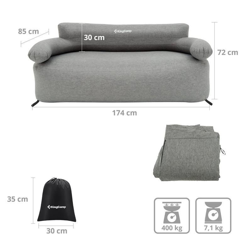 Campingcouch Air Sofa Granite
