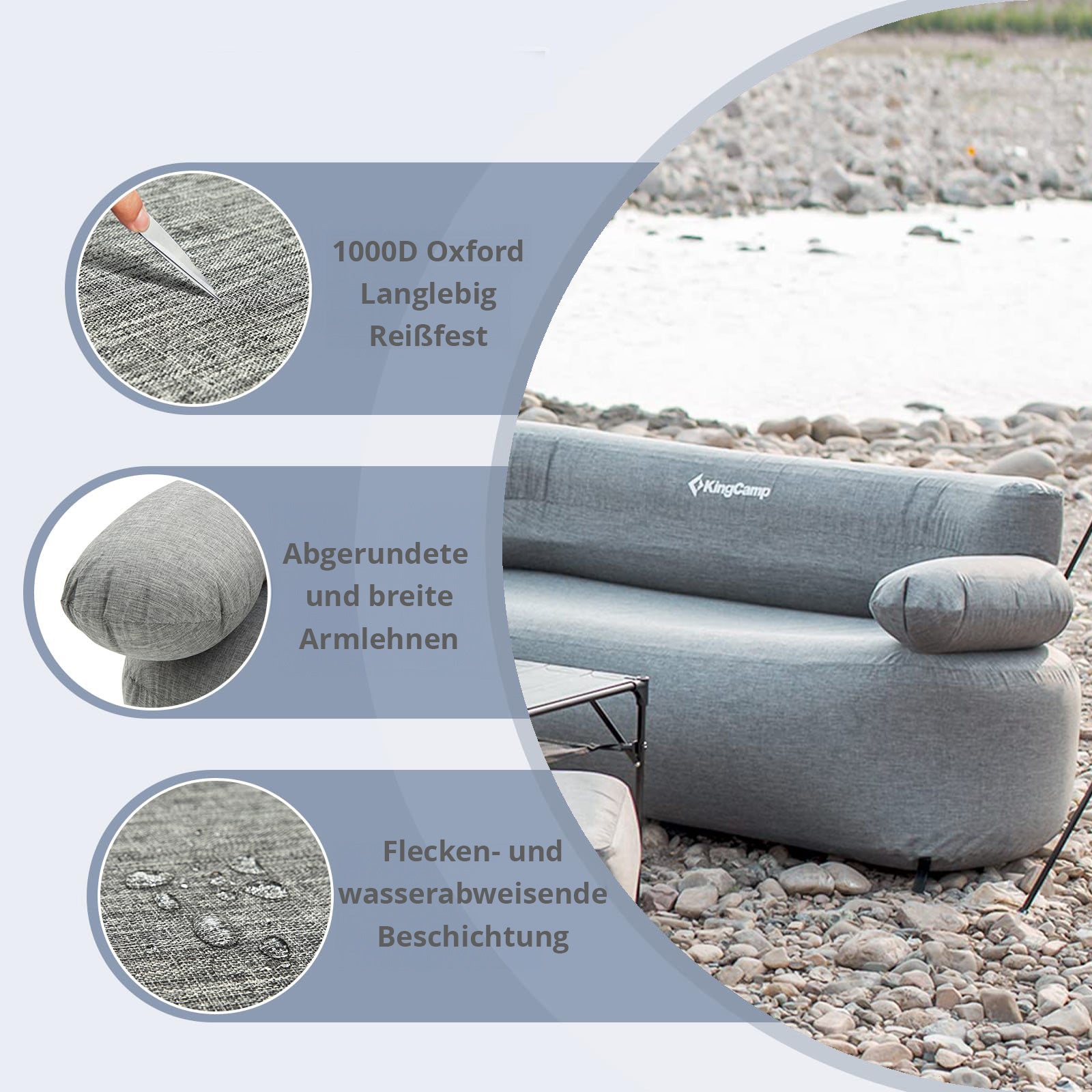 Campingcouch Air Sofa Granite