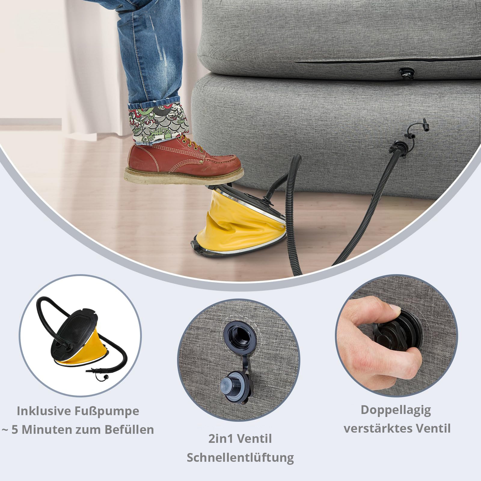 Campingcouch Air Sofa Granite
