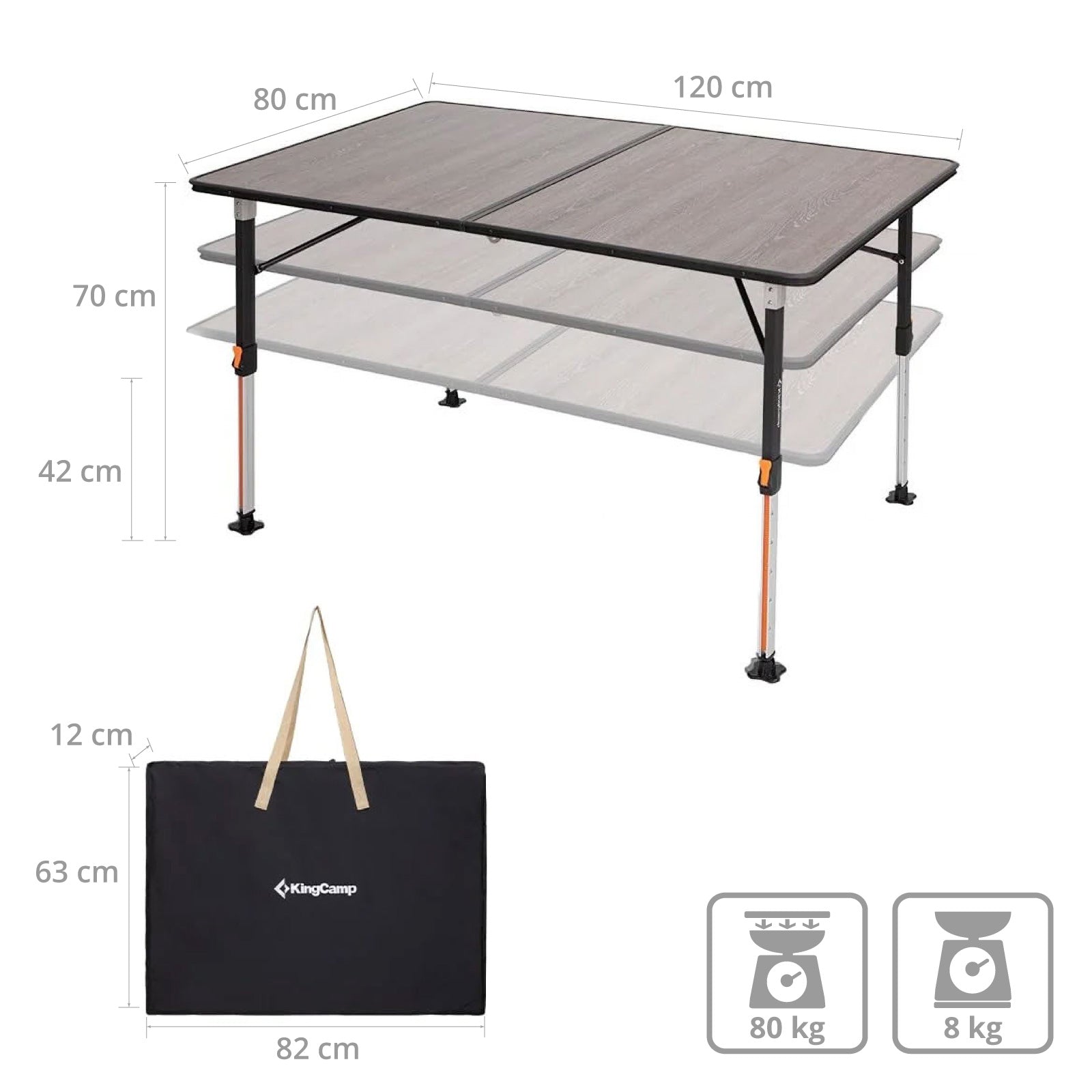 Klapptisch Meteora XL