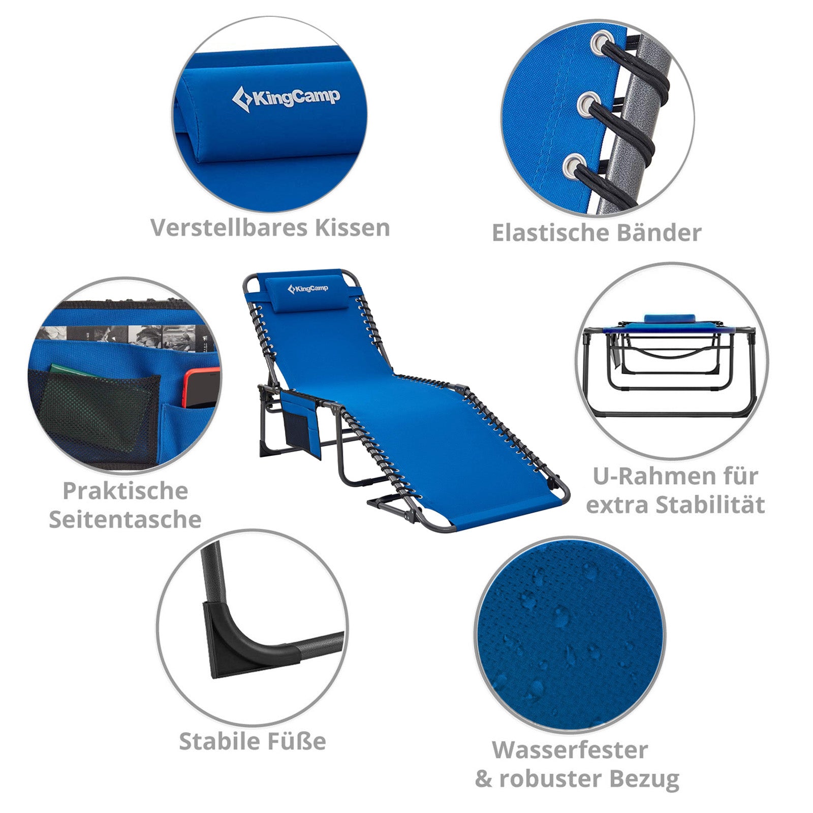 Chaise de camping Weston