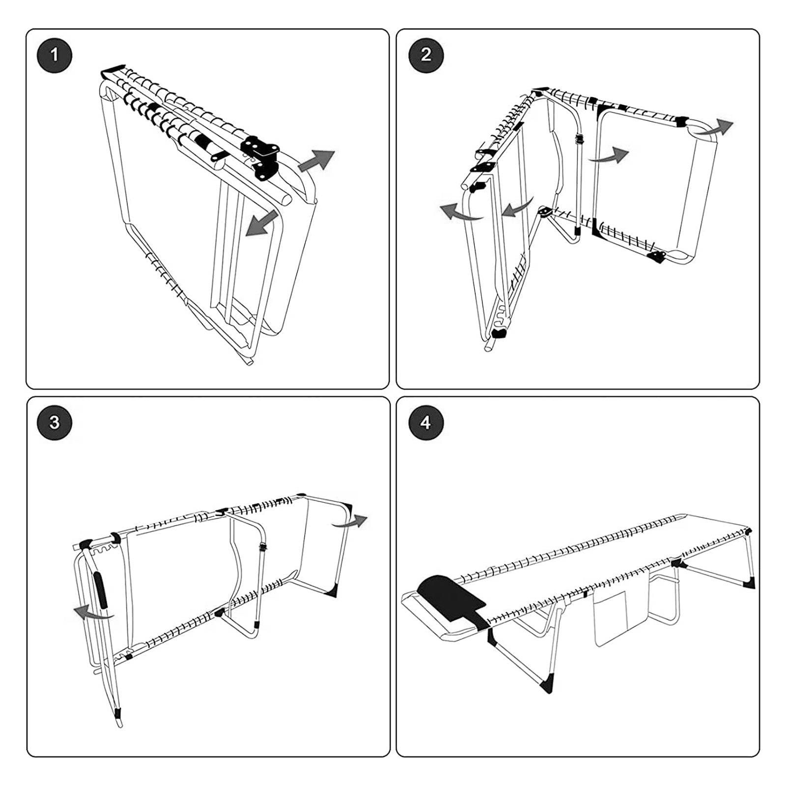 Chaise de camping Weston