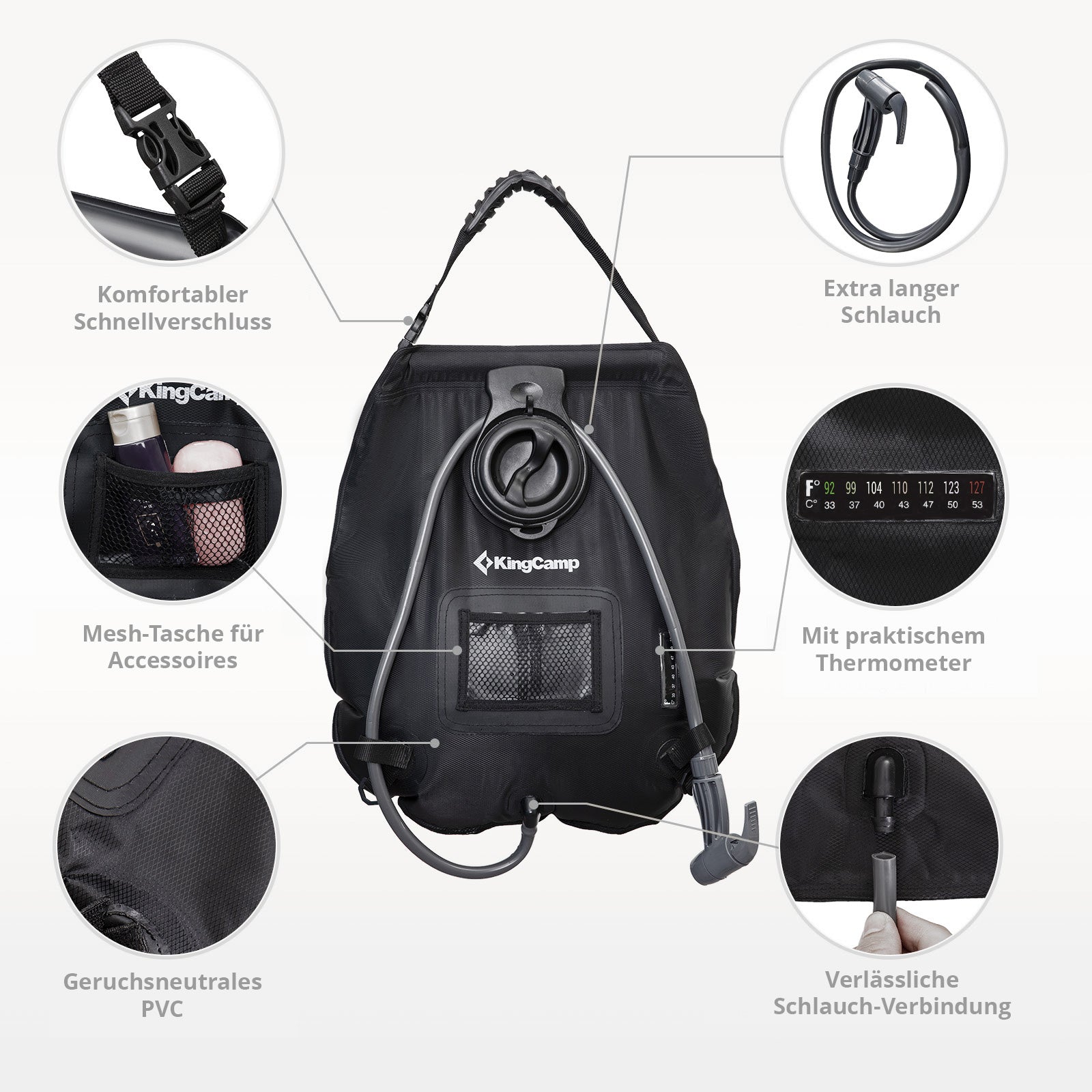 Campingdouche Solar Shower Outback