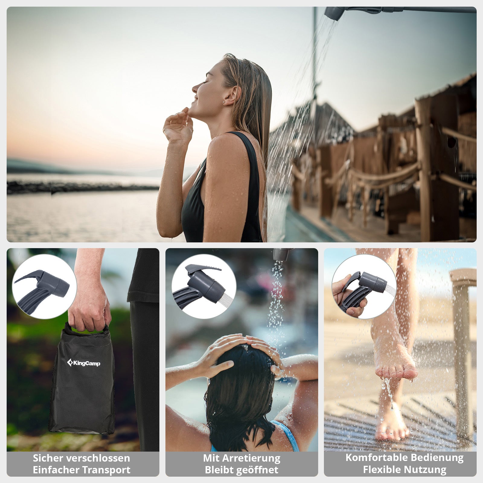 Campingdusche Solar Shower Outback