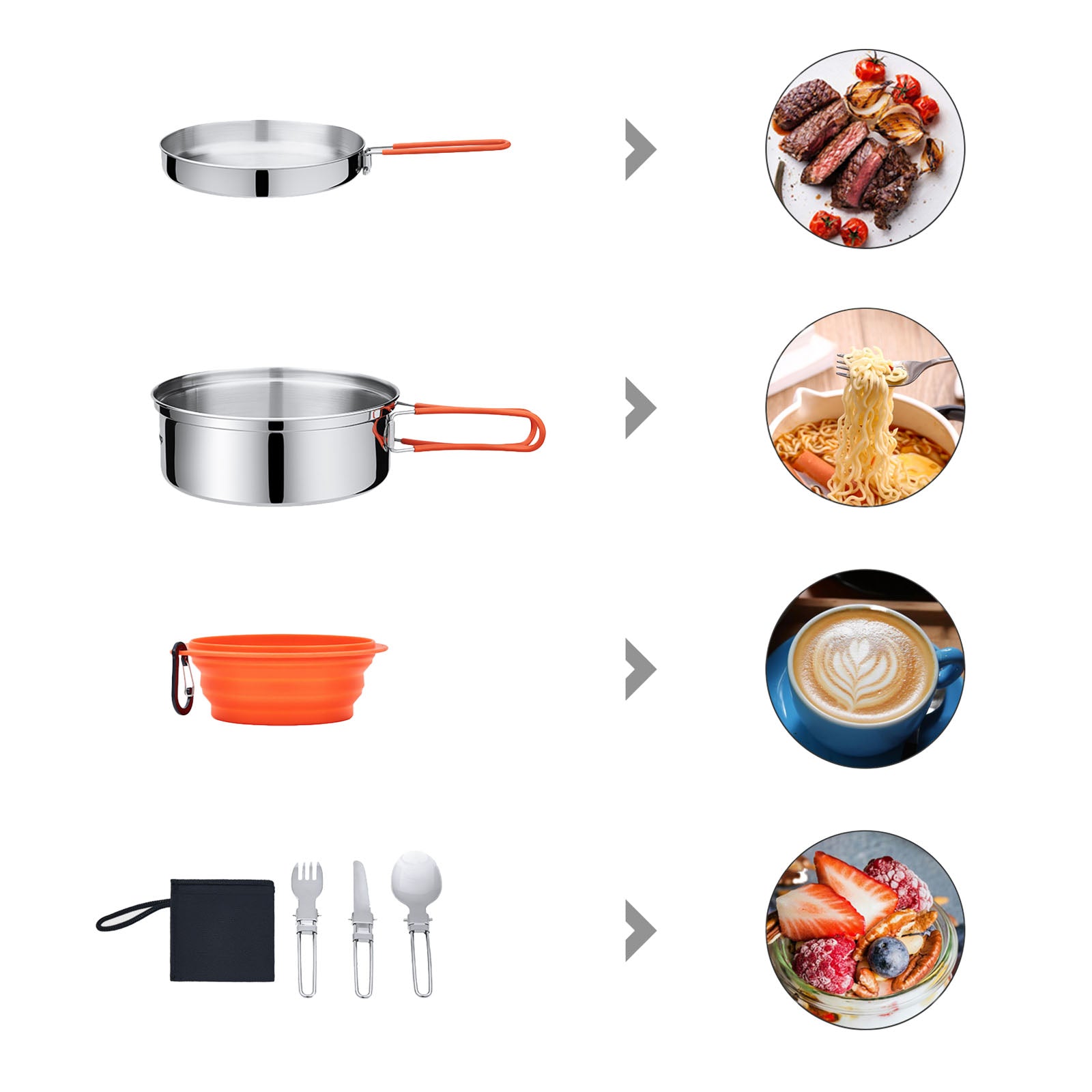 Adventurer II Pro cooking set