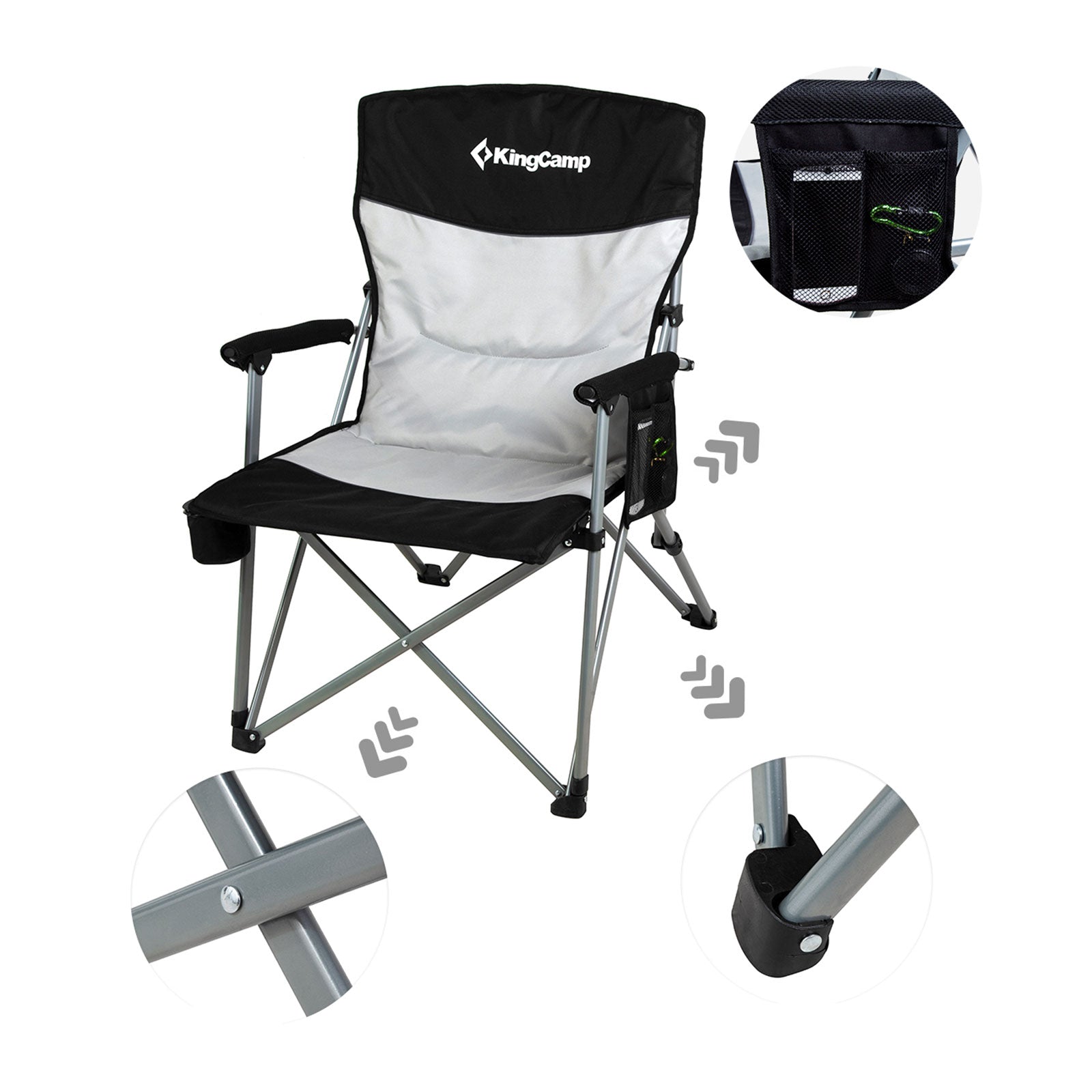 Camping chair Comfort Hard Armrest Chair