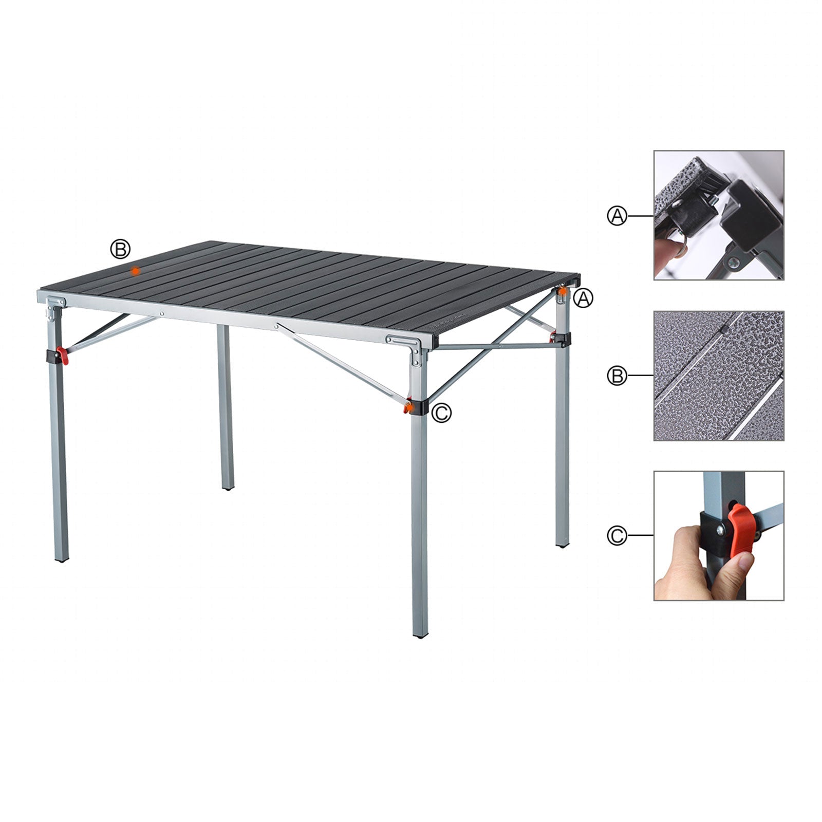 Rolling table Compact Folding Table